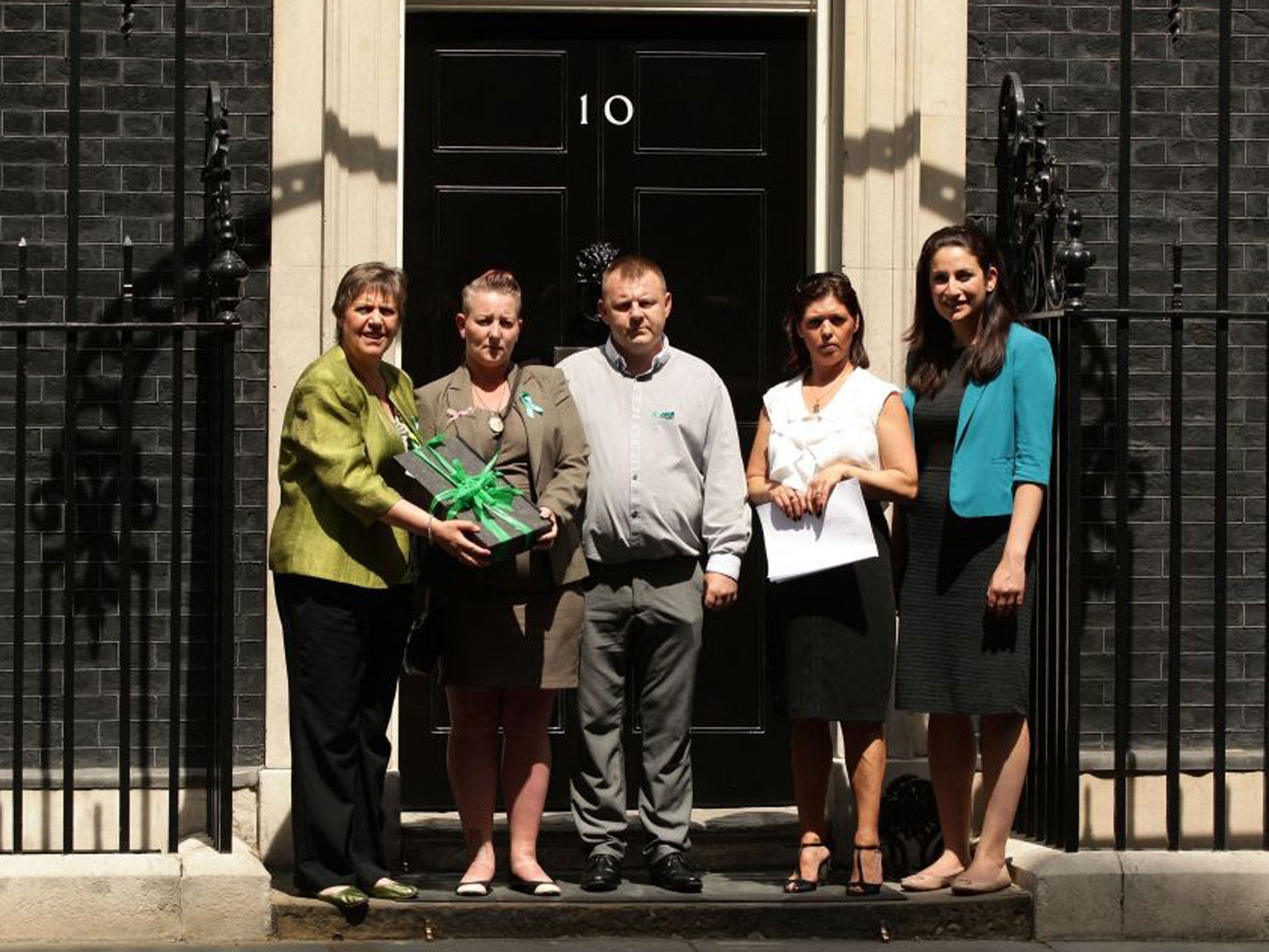 Luciana Berger (far right) was appointed Labour’s health spokeswoman last week