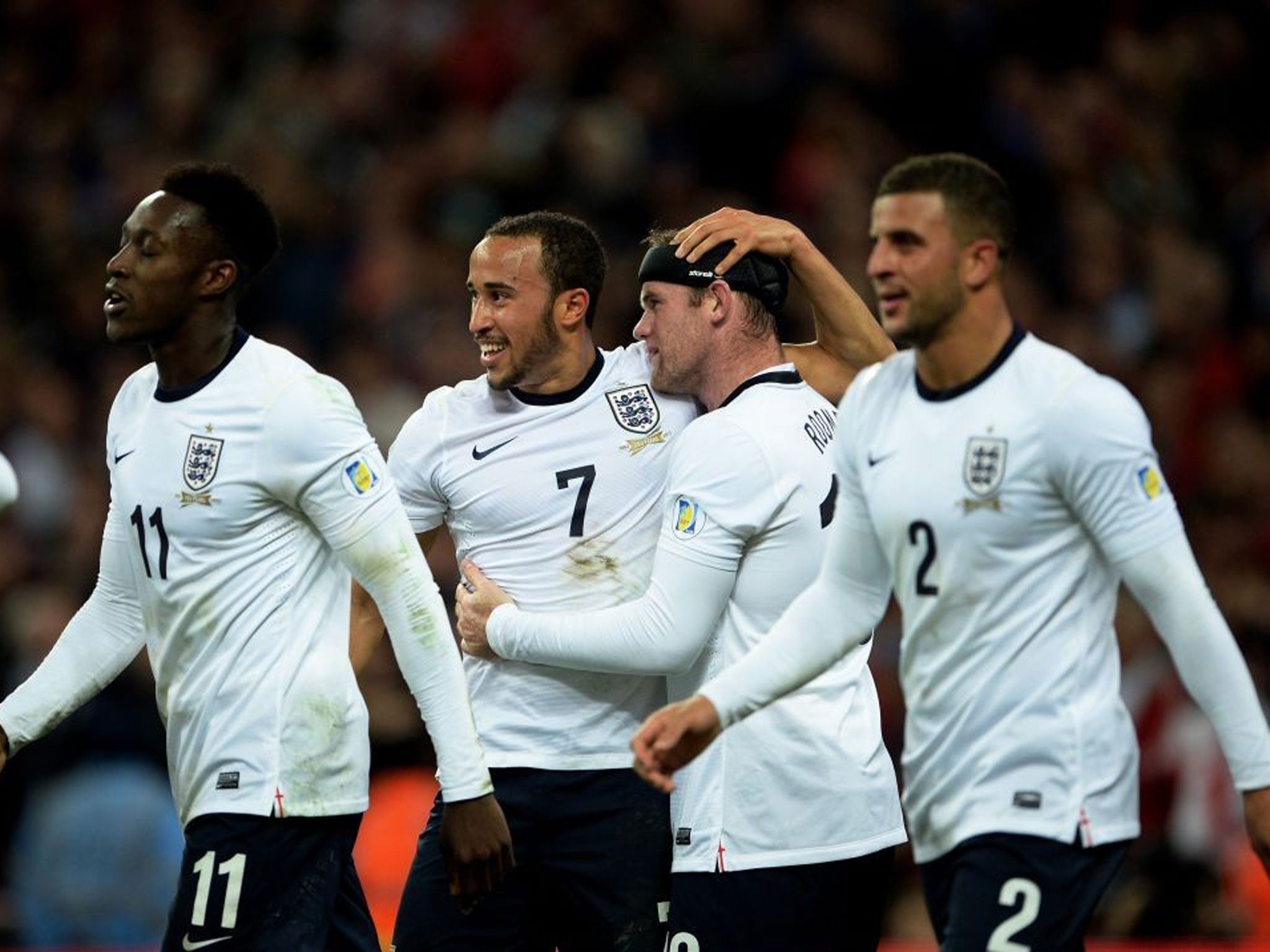 Rooney celebrates with newcomer Townsend