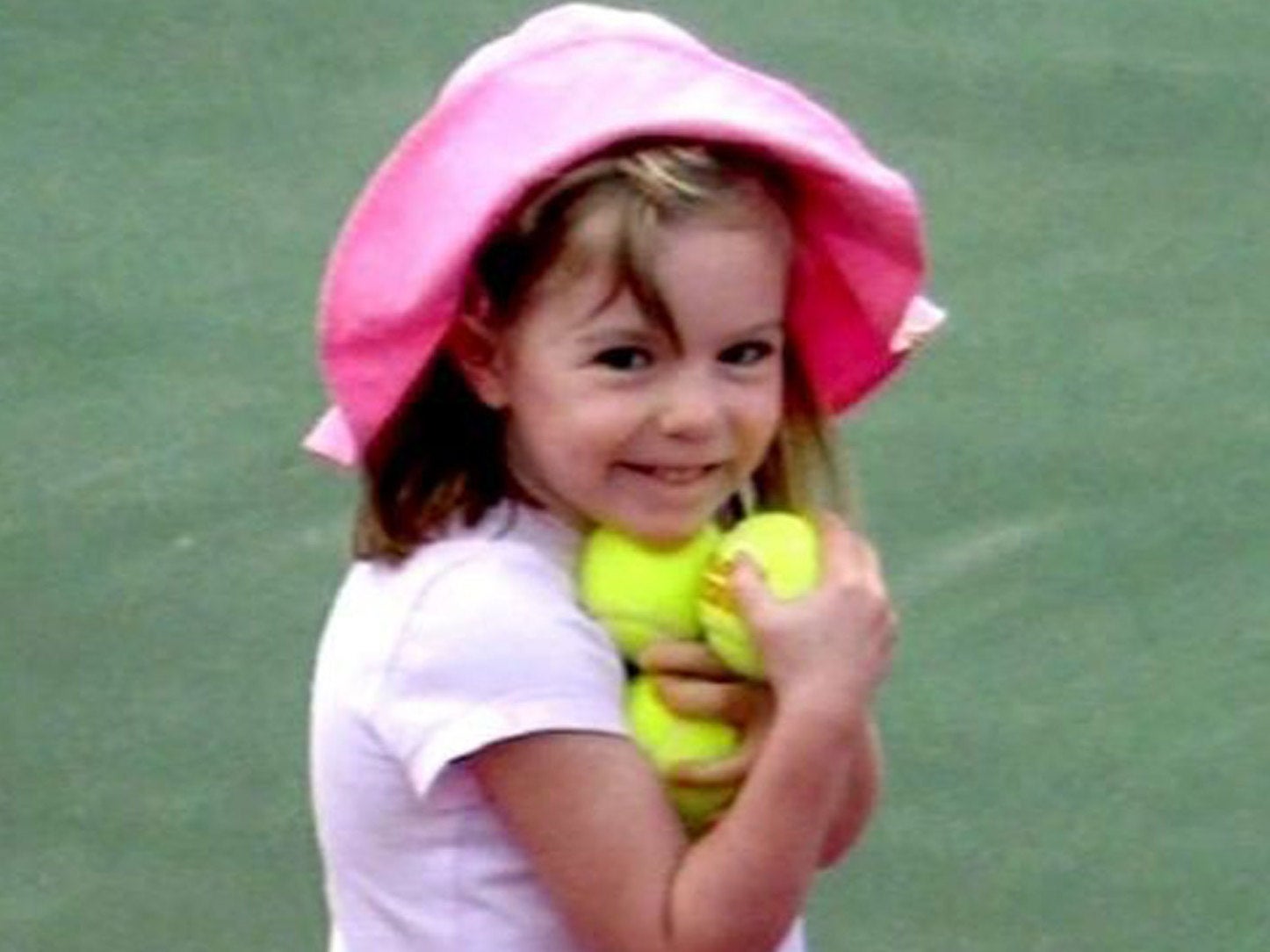 British girl Madeleine McCann, who was allegedy abducted 03 May 2007 from the resort apartment where she was on vacation with her family in the Algarve