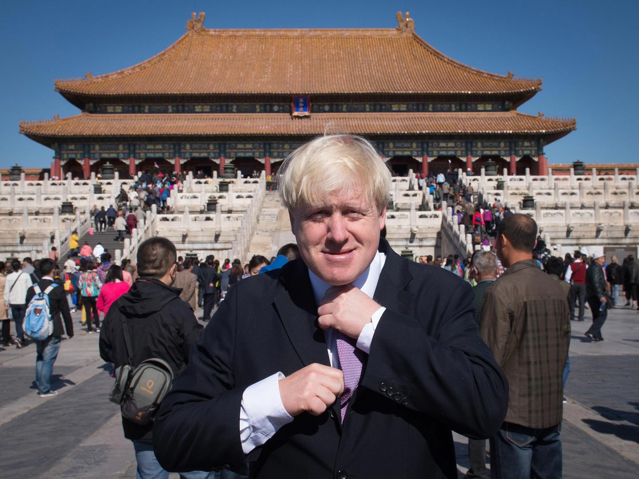 London Mayor Boris Johnson in Beijing. The Mayor of London suggested Britons should be learning as much as possible about China as it continues to expand its influence globally.