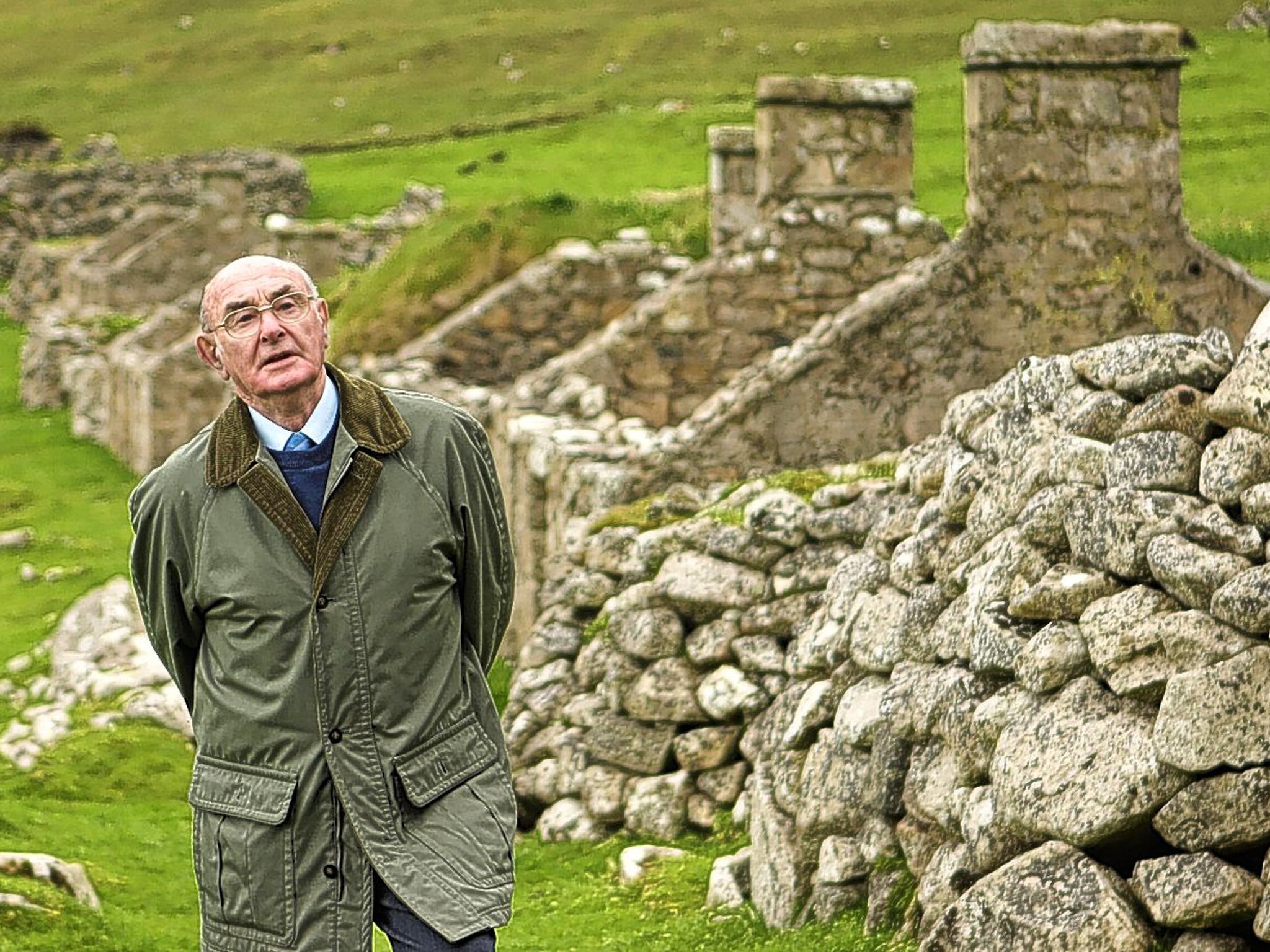 Gillies on St Kilda; he wrote articles and appeared on programmes about the islands, and with the National Trust of Scotland rebuilt crofts there