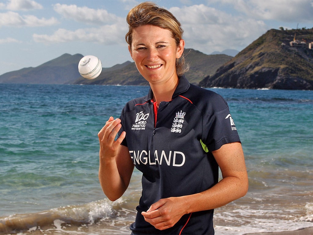 England’s captain Charlotte Edwards