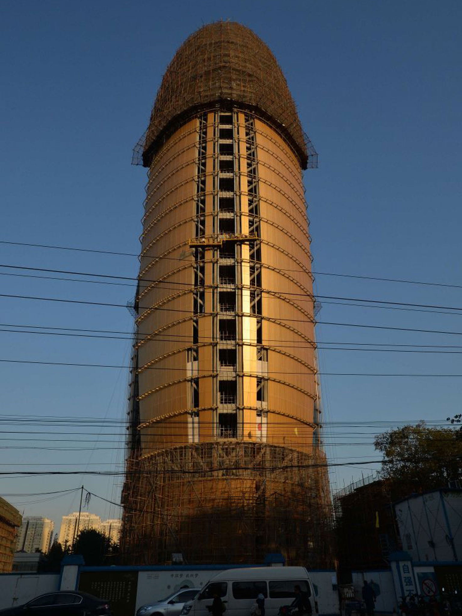 The new headquarters of the People's Daily newspaper