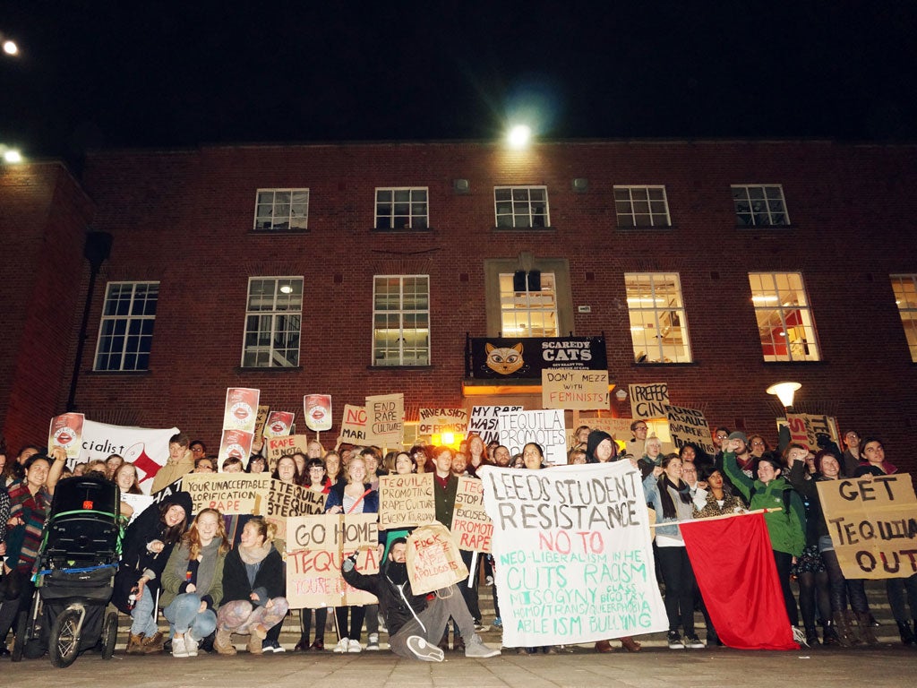 There was a good turnout of protesters