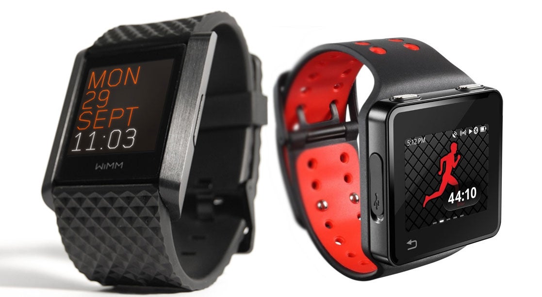 The WIMM One (left) and MotoACTV (right) were early smartwatches from 2011. Both Motorola and WIMM Labs were bought by Google.