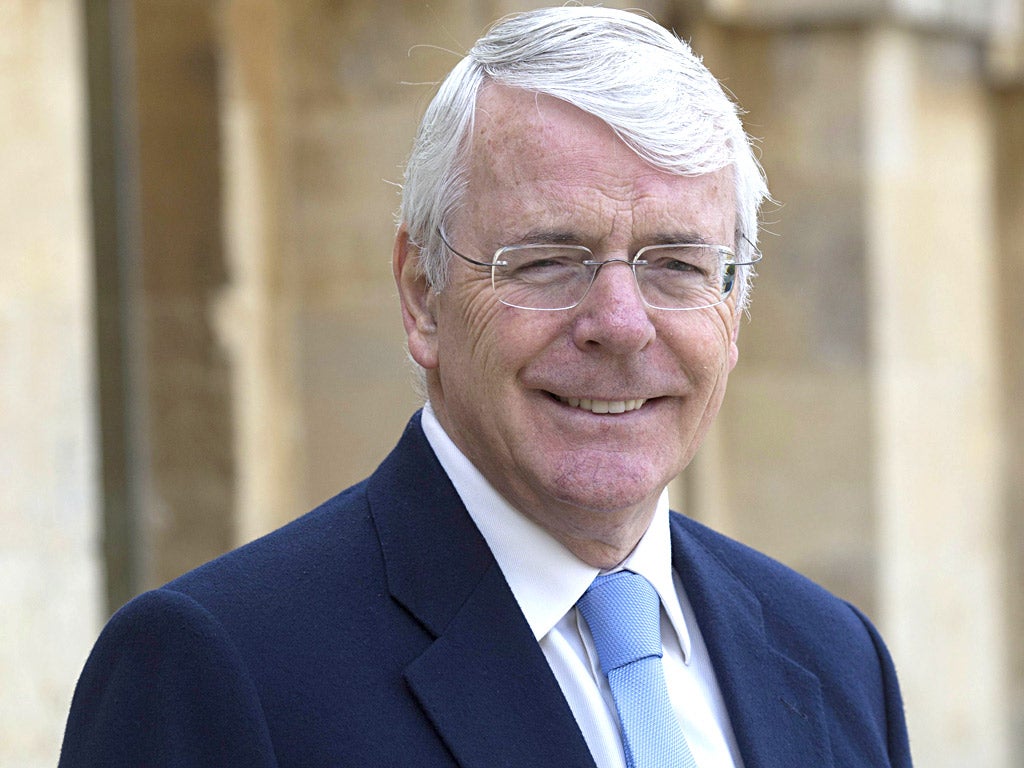 Former prime minister, Sir John Major