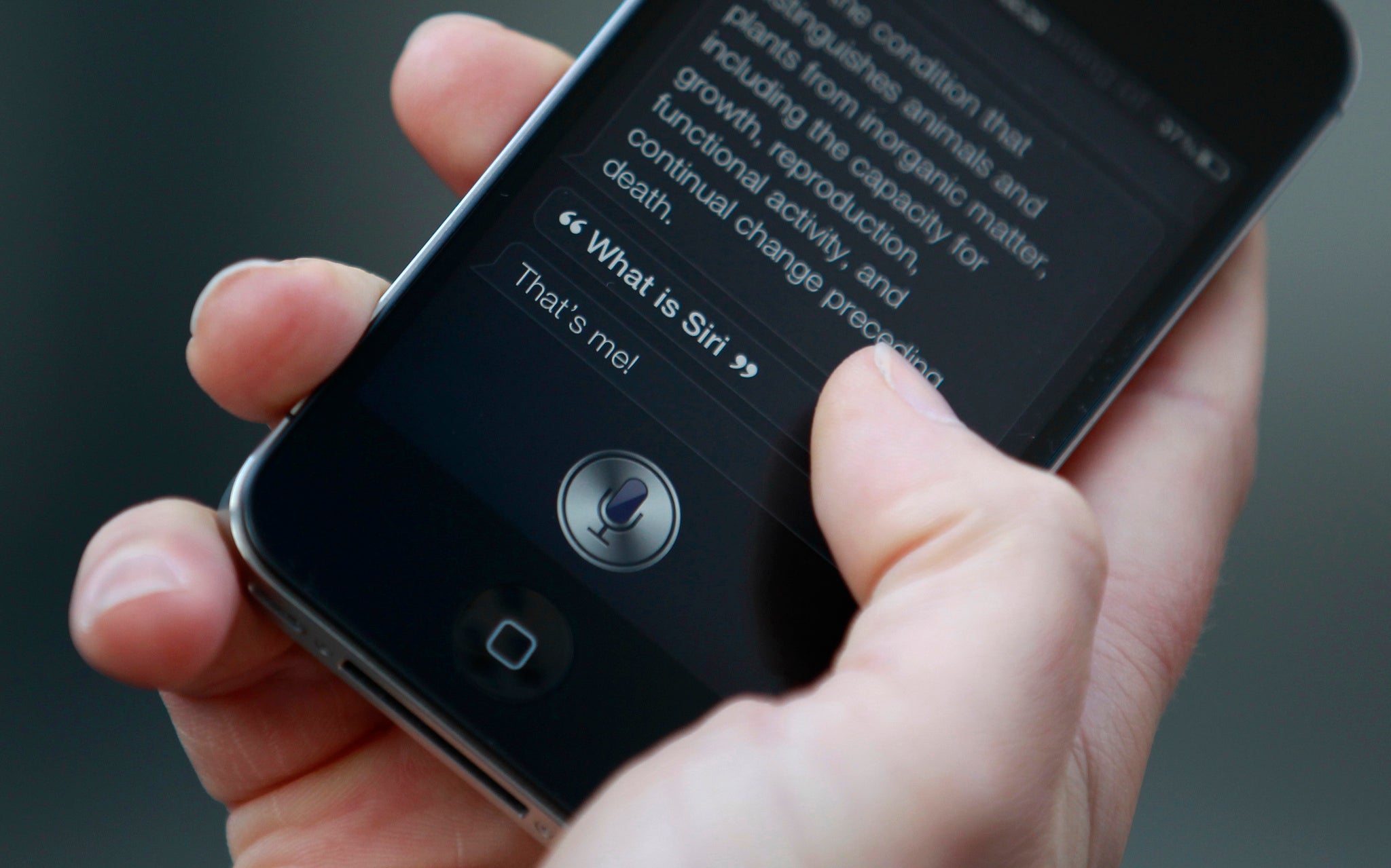 Voice control has become fairly common thanks to Apple's Siri (above) and Google's Google Now.