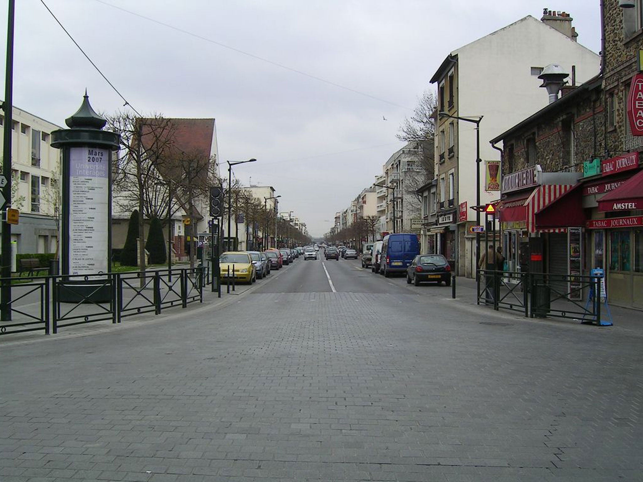 Avenue de la Resistance in an eastern suburb of Paris. When a man was not found until eight years after his suicide in Bussy-Saint-Georges, it was classed as the 'tragedy of the greater Paris area'