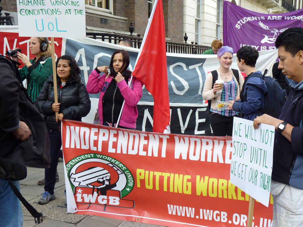 Protesters from ULU