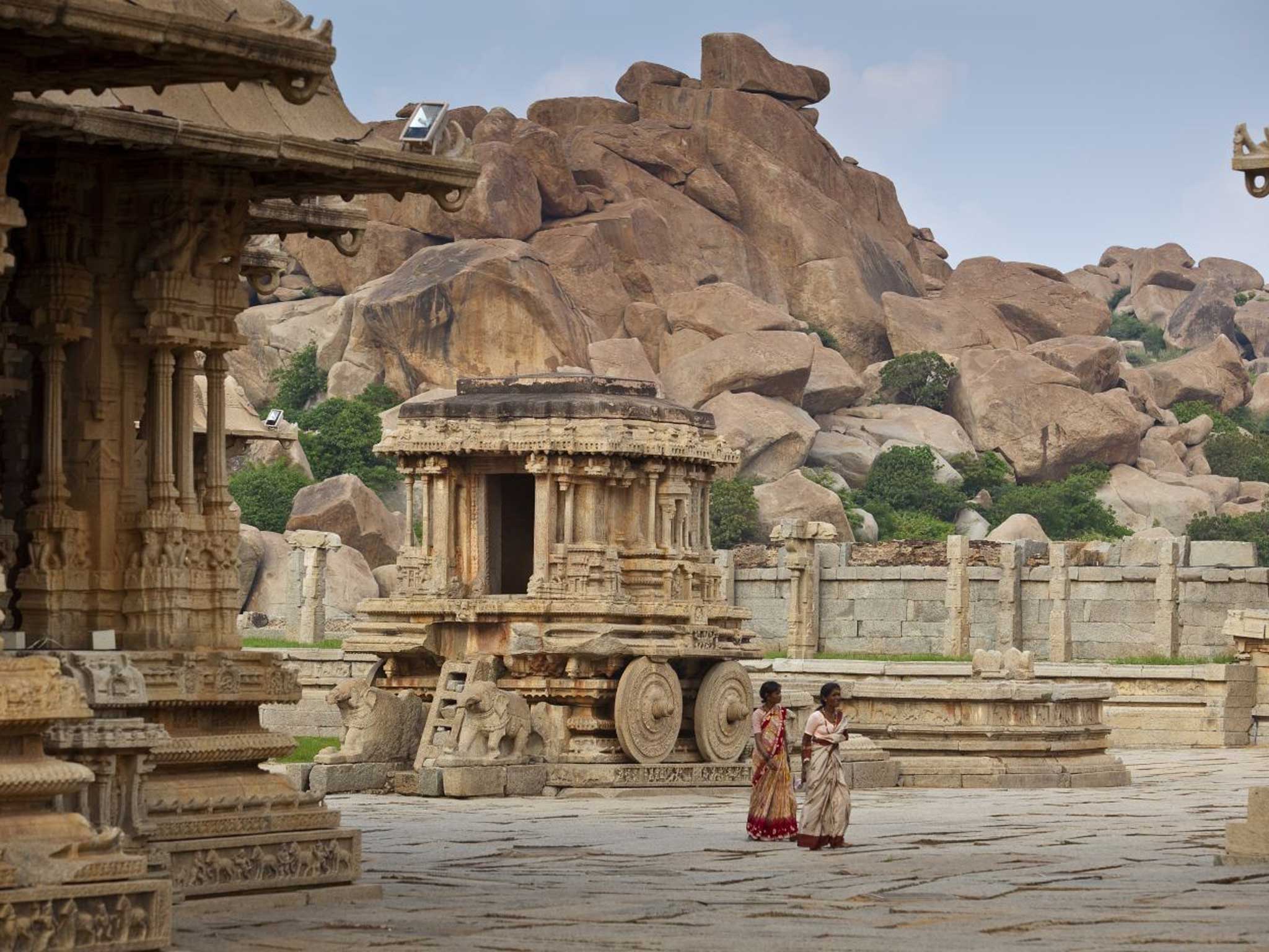 Temple run: Many sites in India, such as Hampi in Karnataka, are either cheap or free to visit