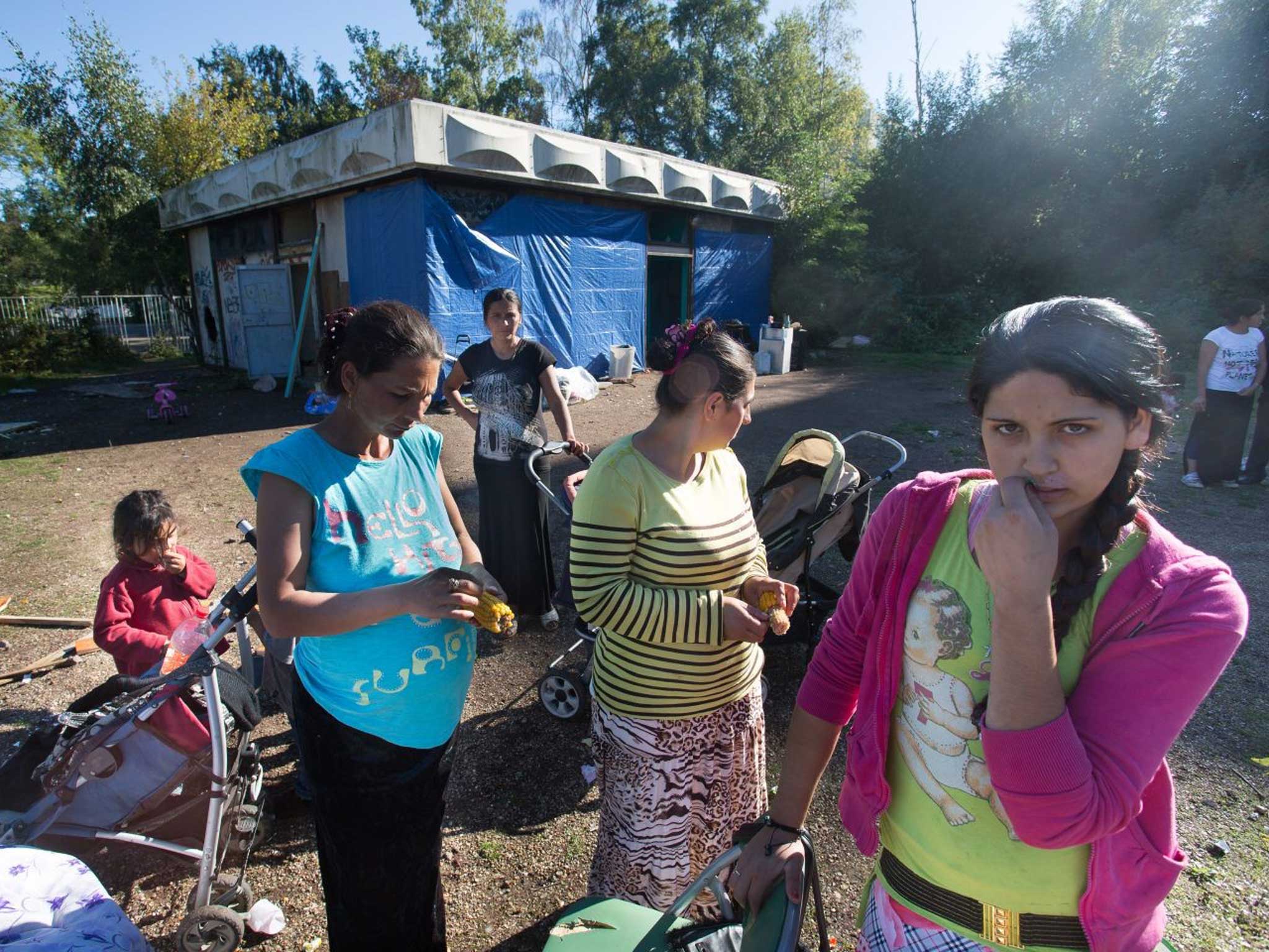 On the margins: French authorities have evicted Roma families camping in Le Havre from two other sites