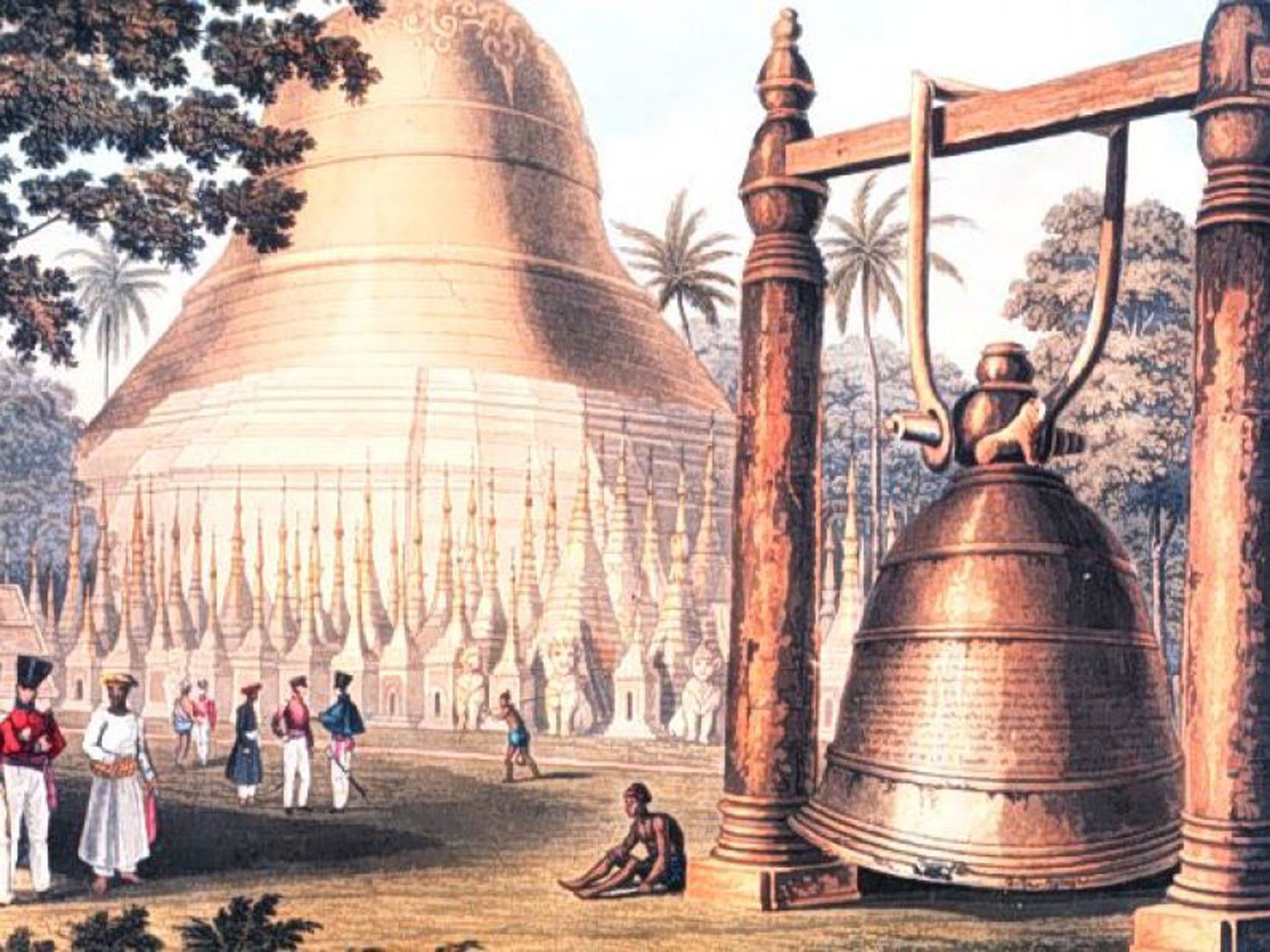 An artwork showing the Dhammazedi bell