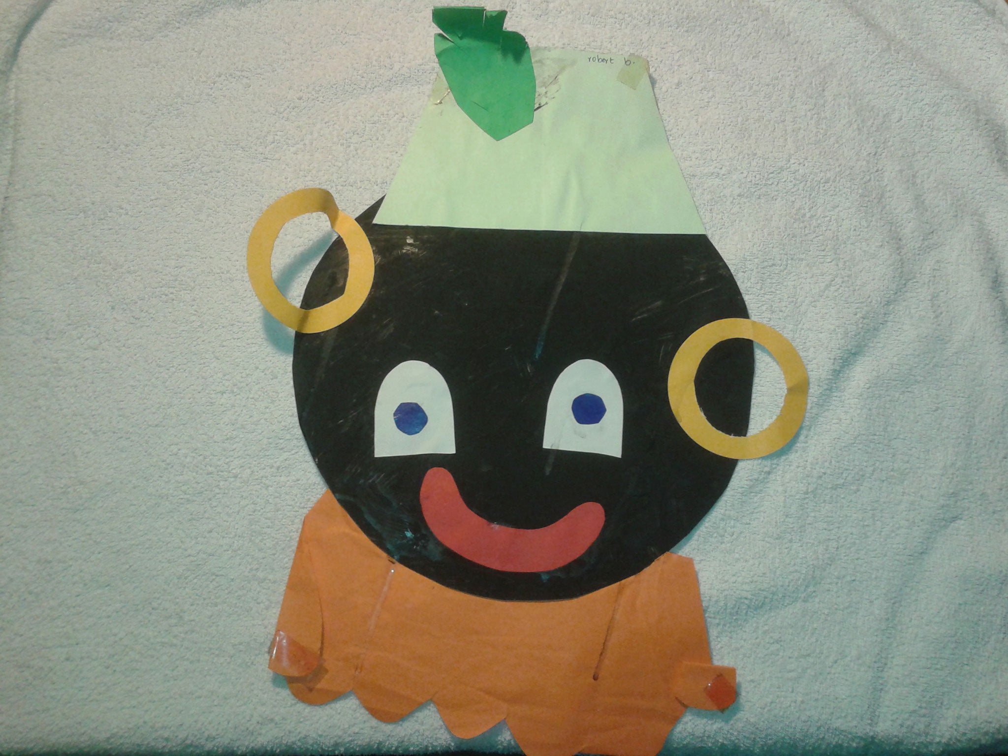 My friend's rendition of Black Pete, made in primary school