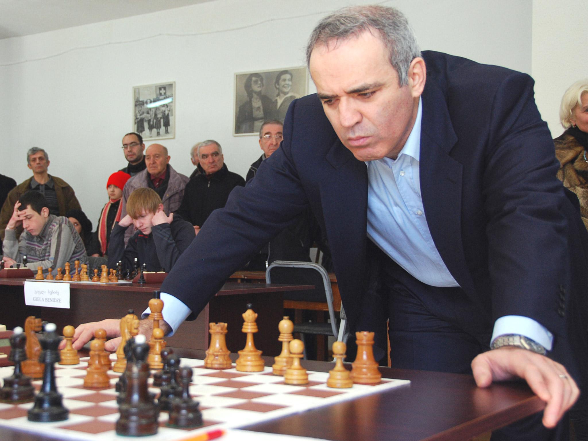 Former World Chess Champion Garry Kasparov