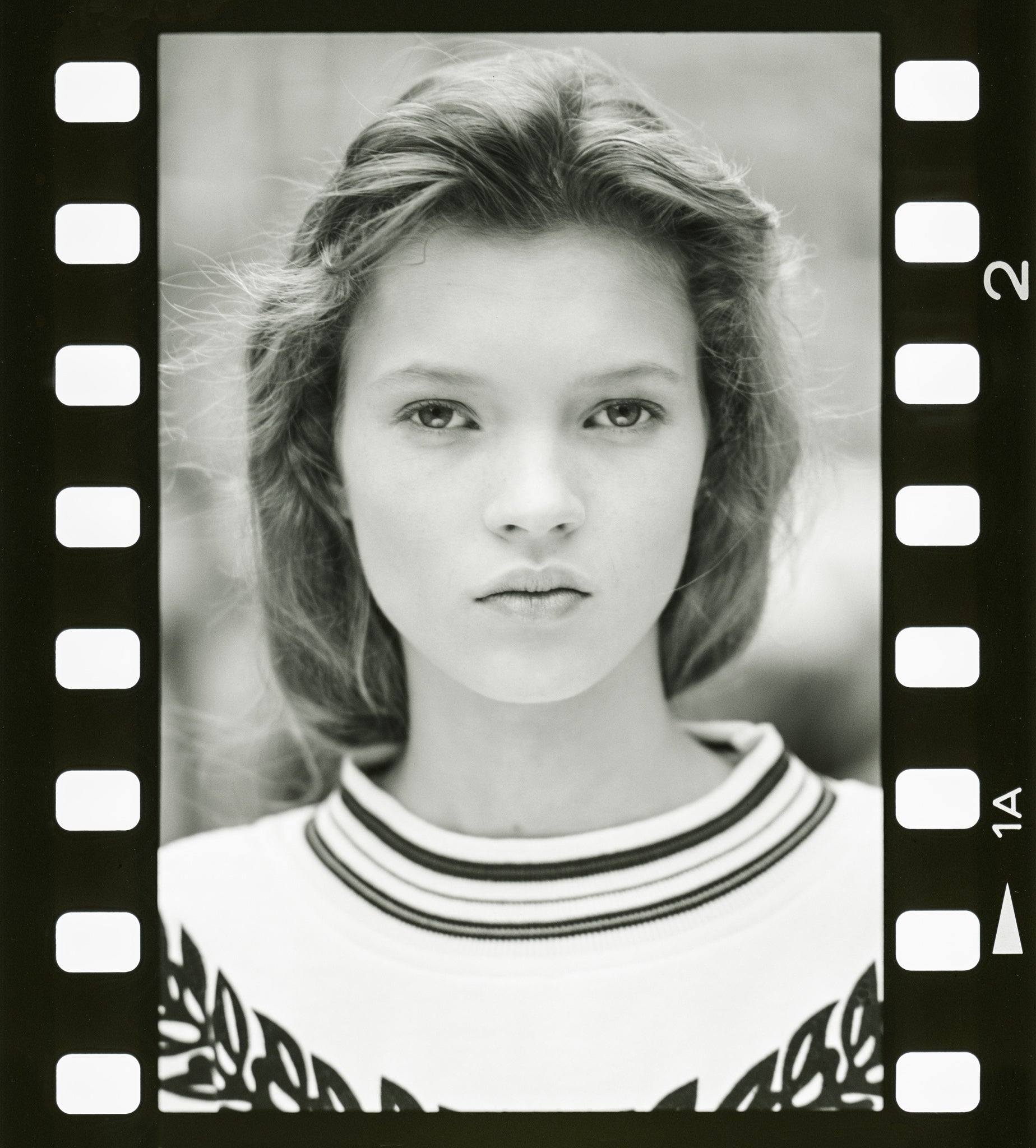 Kate Moss' first professional photo shoot, aged 14