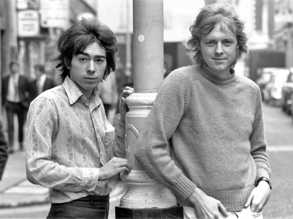 The two of us: Andrew Lloyd Webber and Tim Rice in 1970