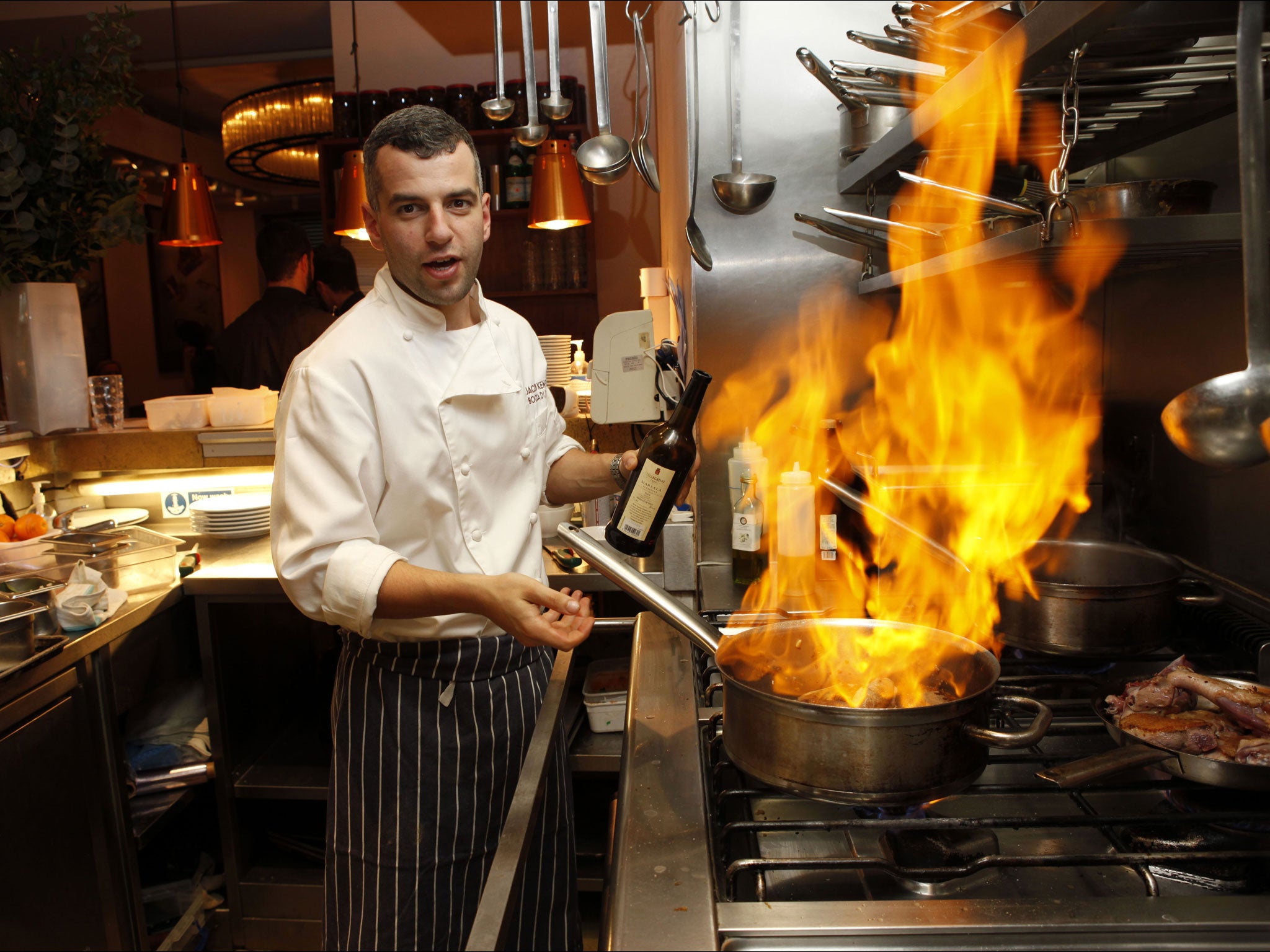 Jacob Kenedy prepares Duck in Chocolate and Marsala at Bocca di Lupo