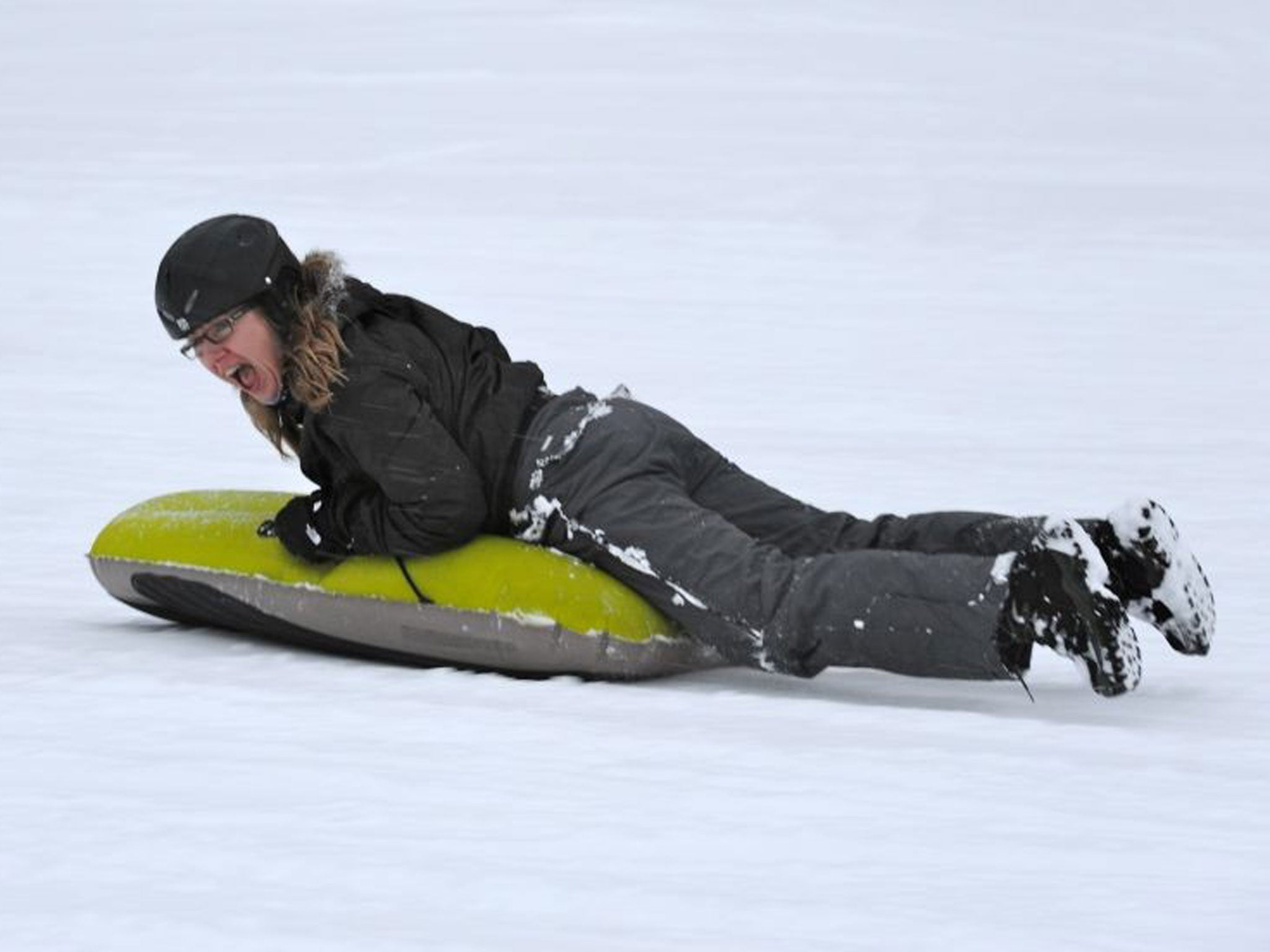 Head first: the writer tries out an airboard/ Adam Batterbee