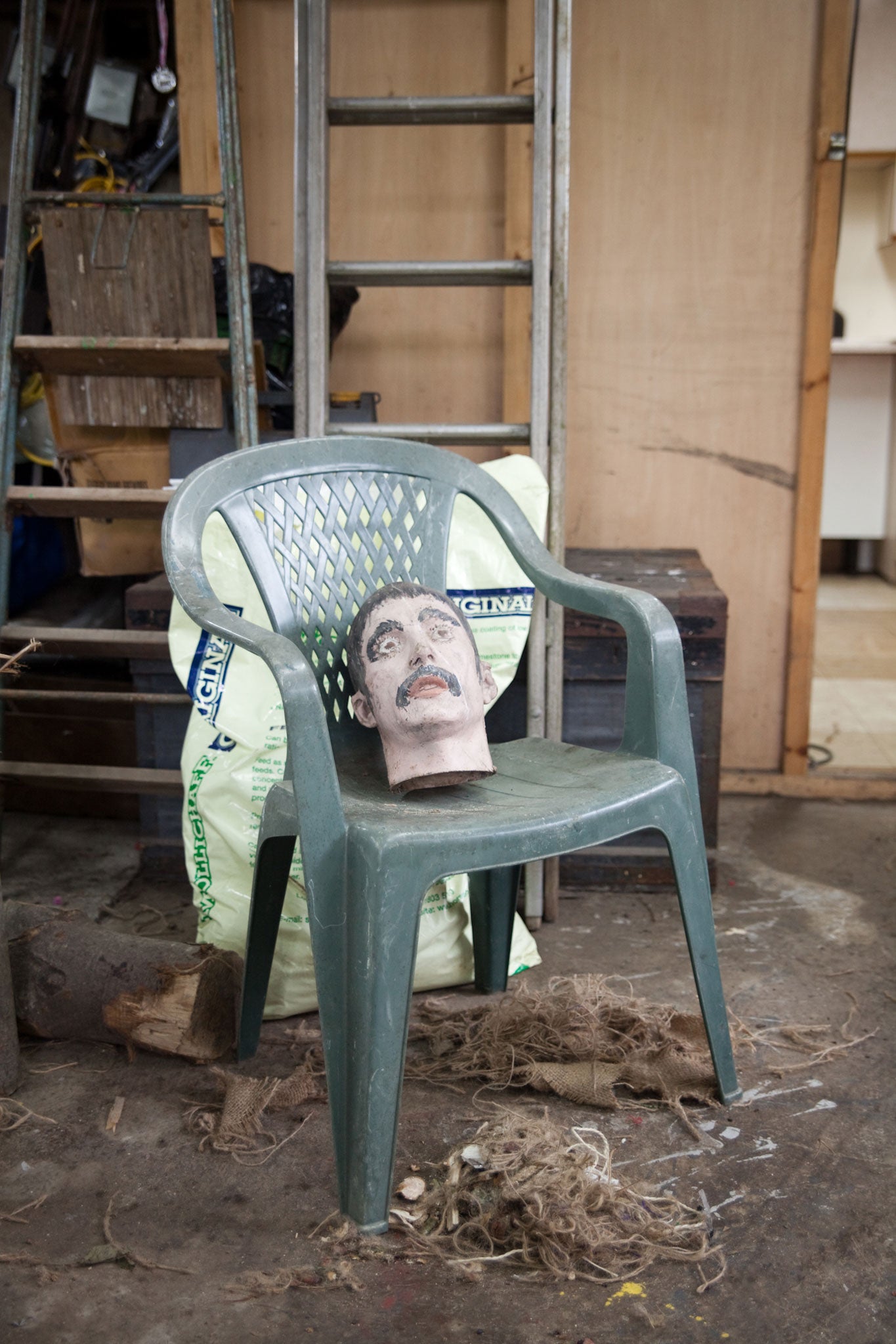 A model for the head used in the Floods effigy