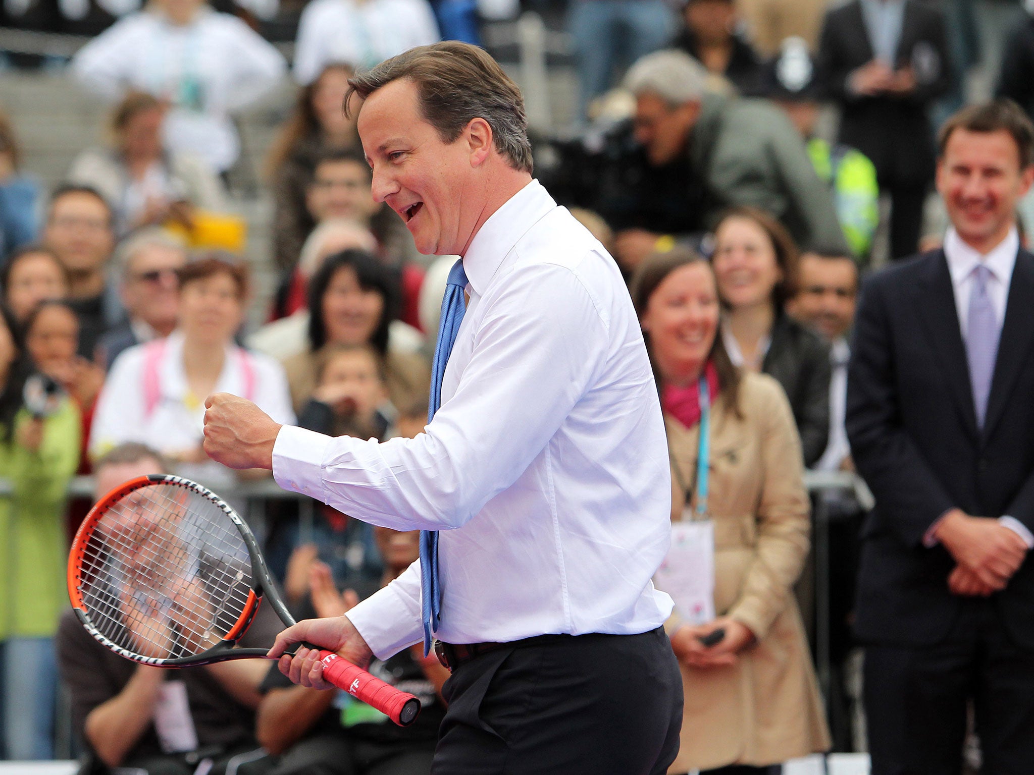 David Cameron apparently has a passion for tennis