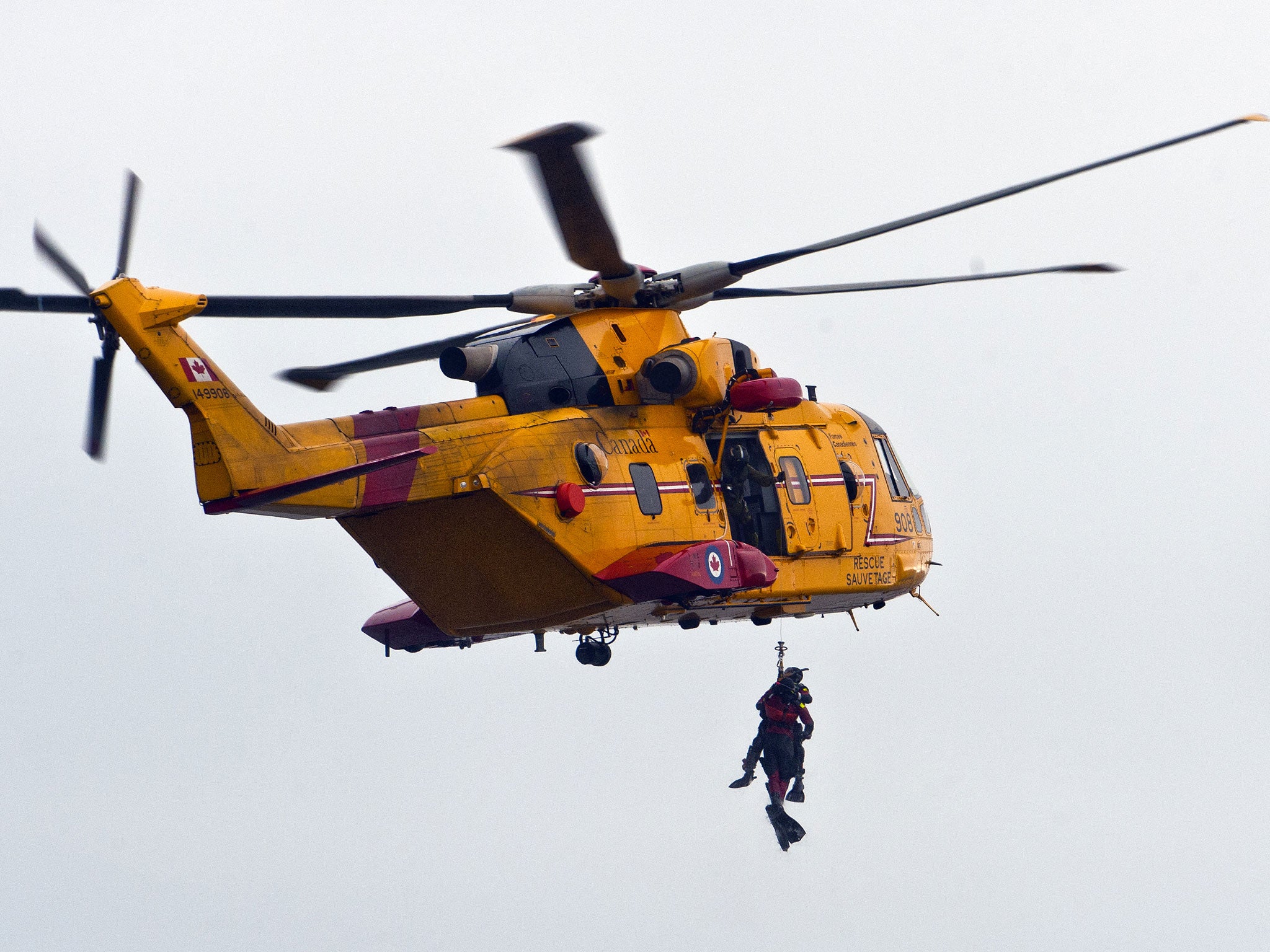 Marco Lavoie was found by a Canadian reach and rescue team