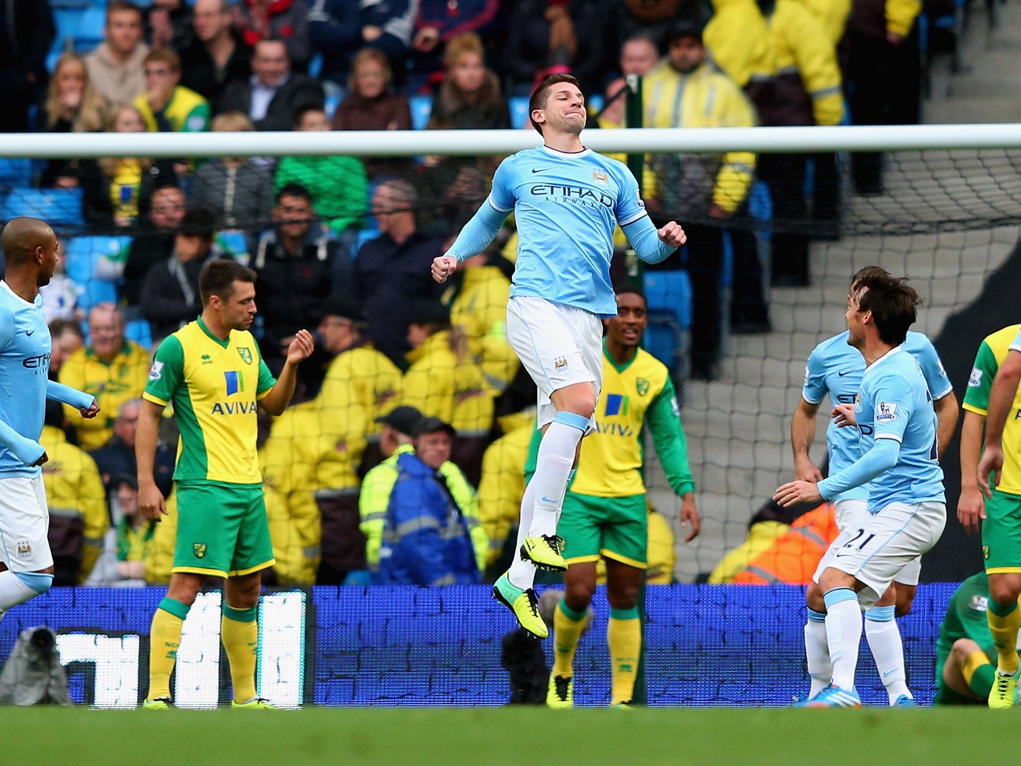 Nastasic celebrates his goal