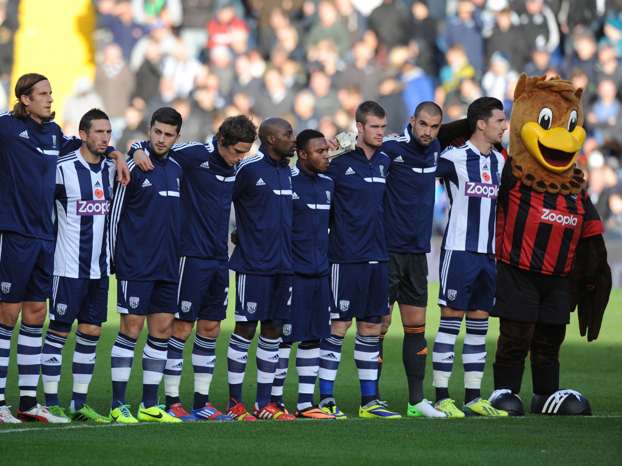 The game started with a minute's silence