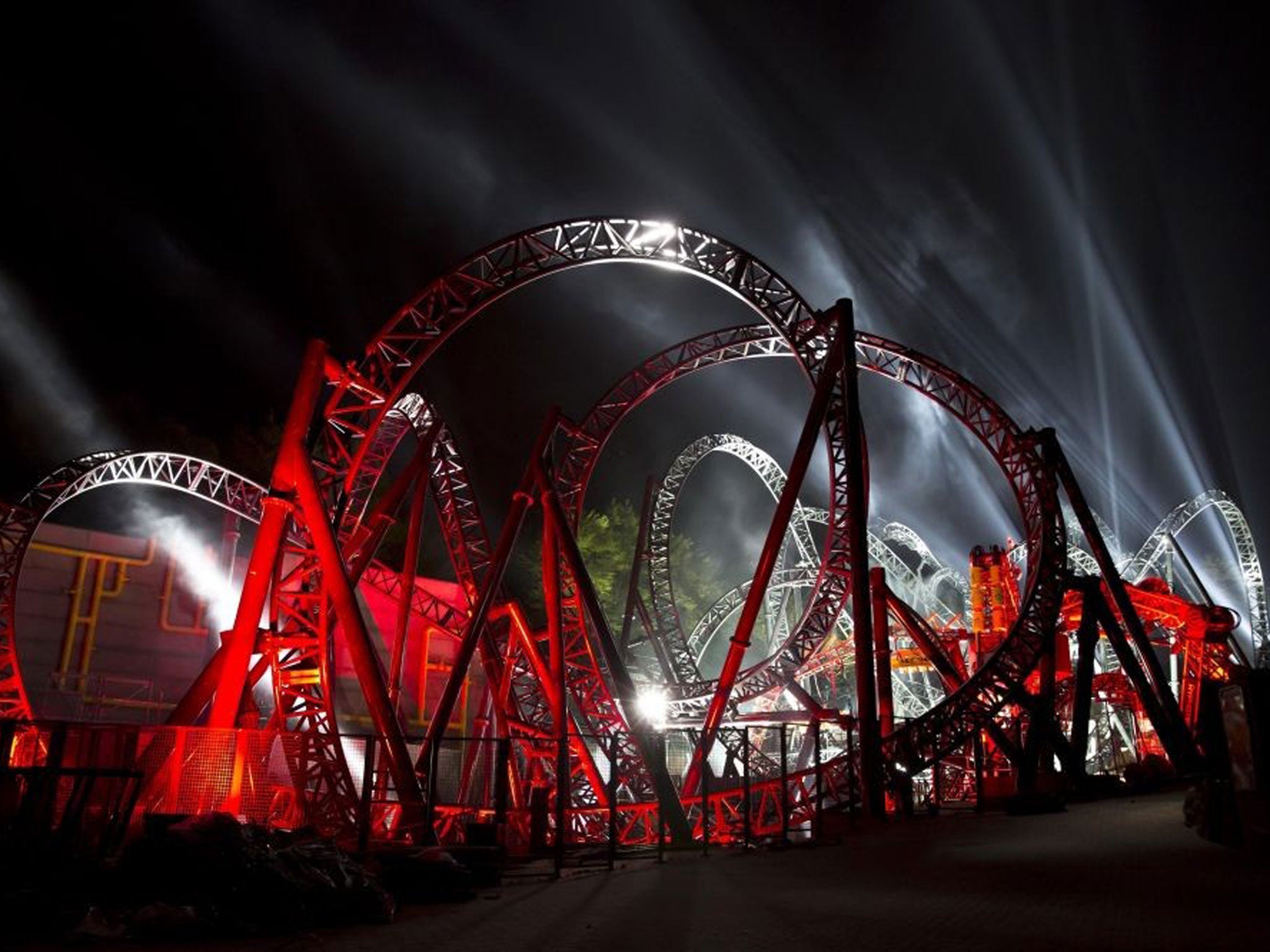 File photo dated 09/05/13 of The Smiler rollercoaster at Alton Towers, which has been closed after wheels came loose and hit front row riders