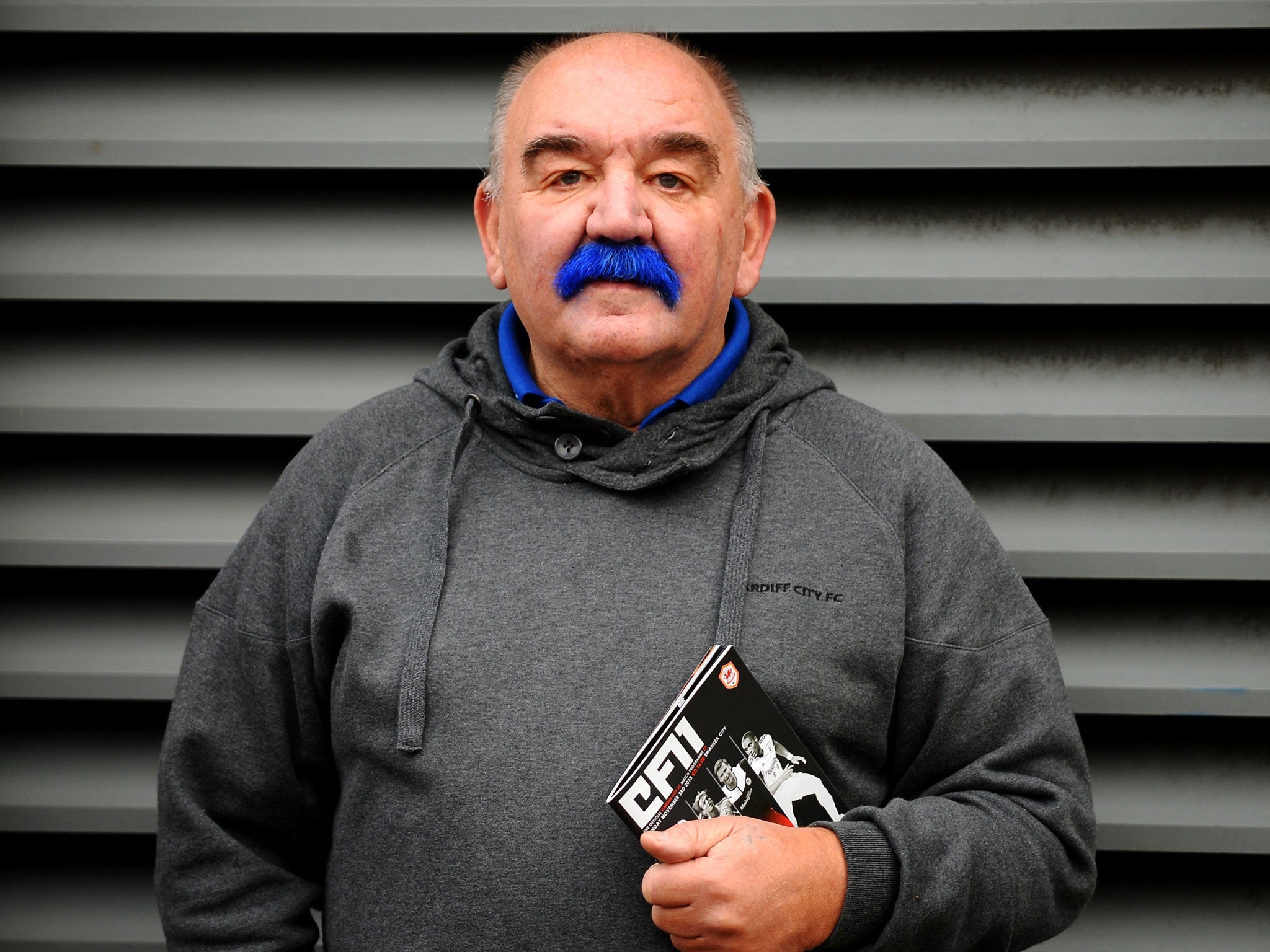 A Cardiff fan before the game