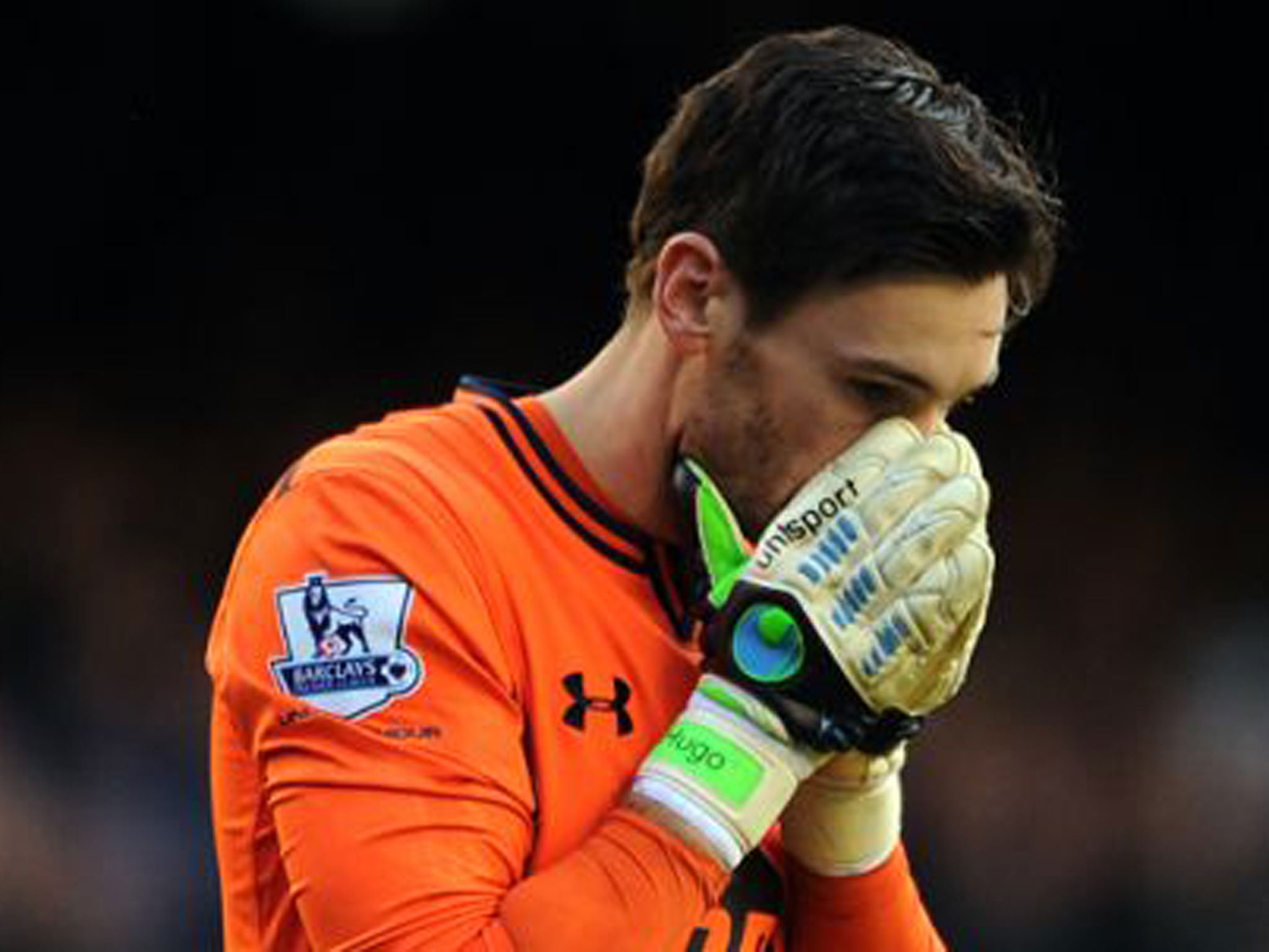 Hugo Lloris was knocked unconscious in Tottenham's 0-0 draw with Everton last weekend