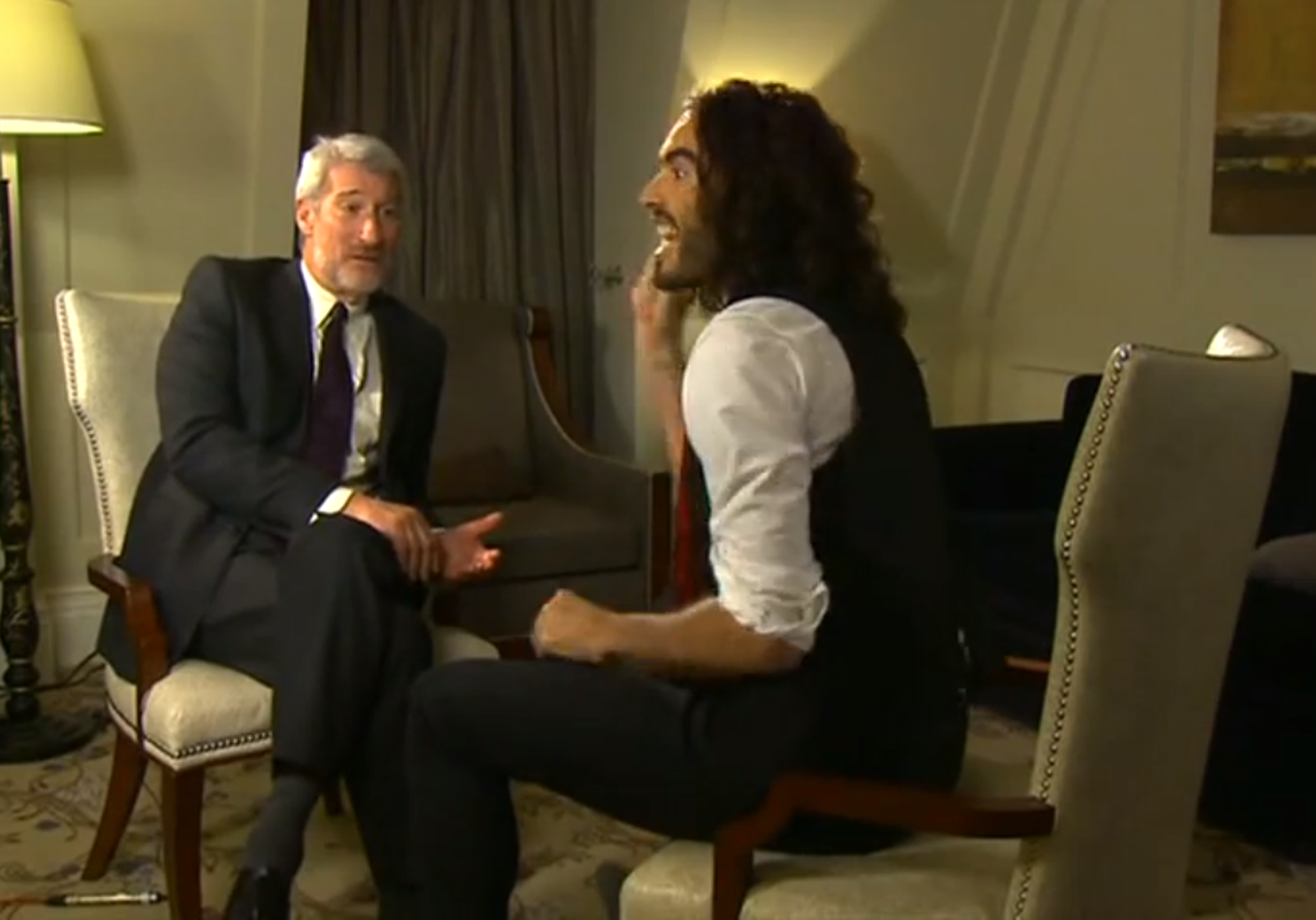 Jeremy Paxman interviews Russell Brand for ‘Newsnight’