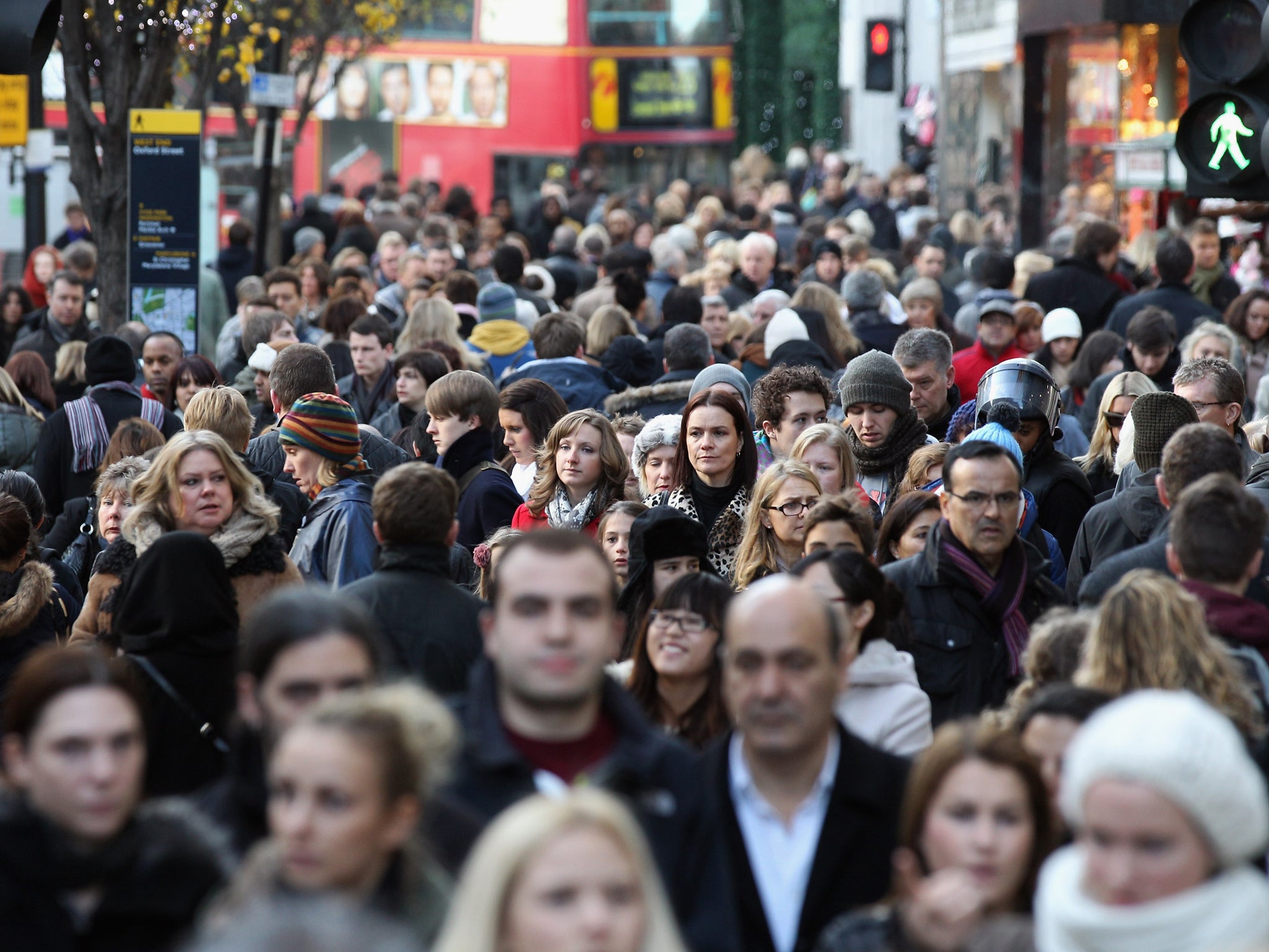 Projected 9.6 million rise in the population would mean an increase bigger than the current 8.3 million population of London