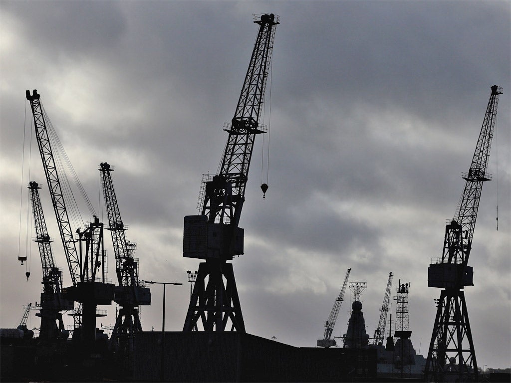 The HM Naval Base in Portsmouth dockyard