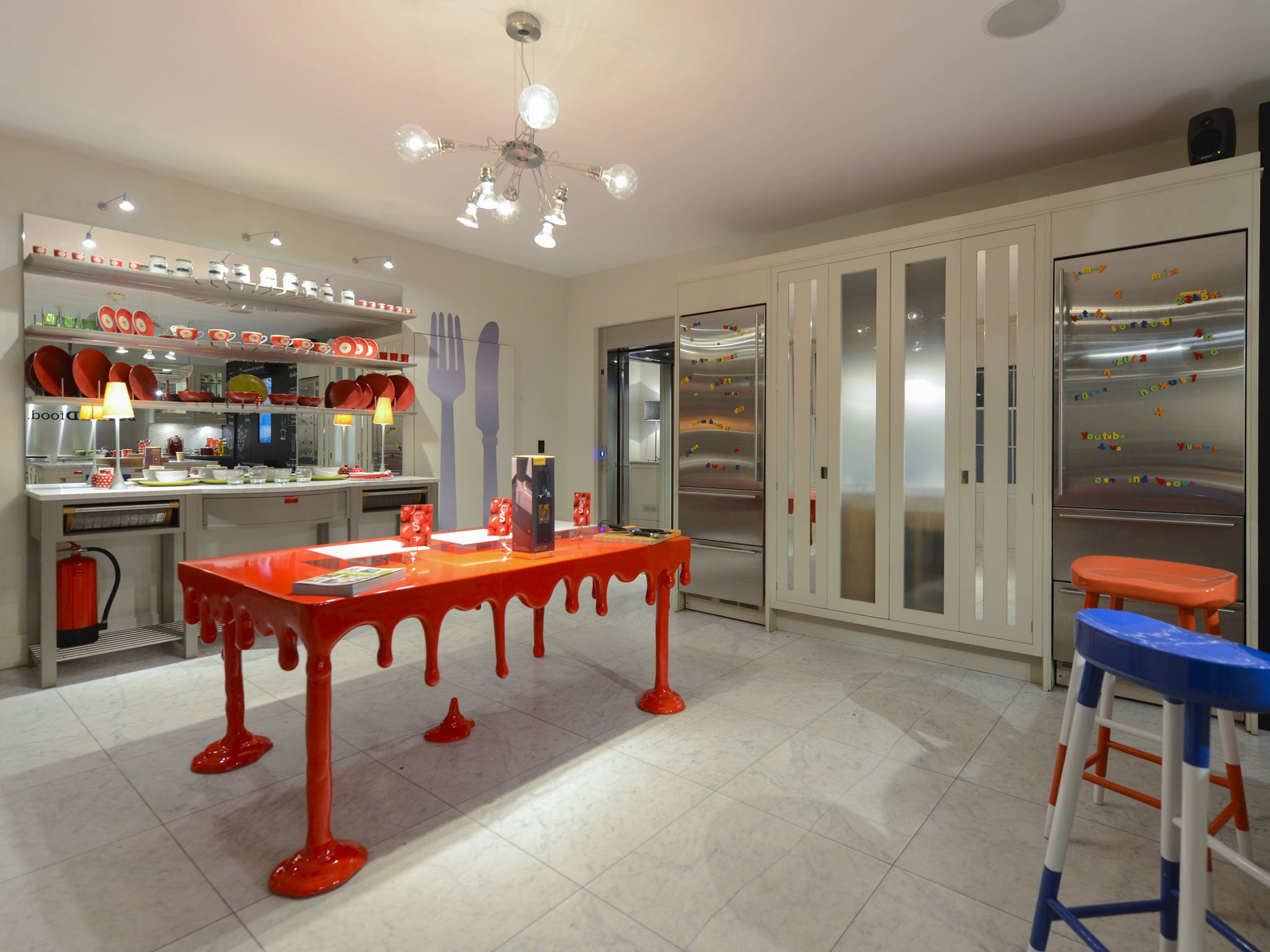 Cooking demonstrations are held in the Google kitchen