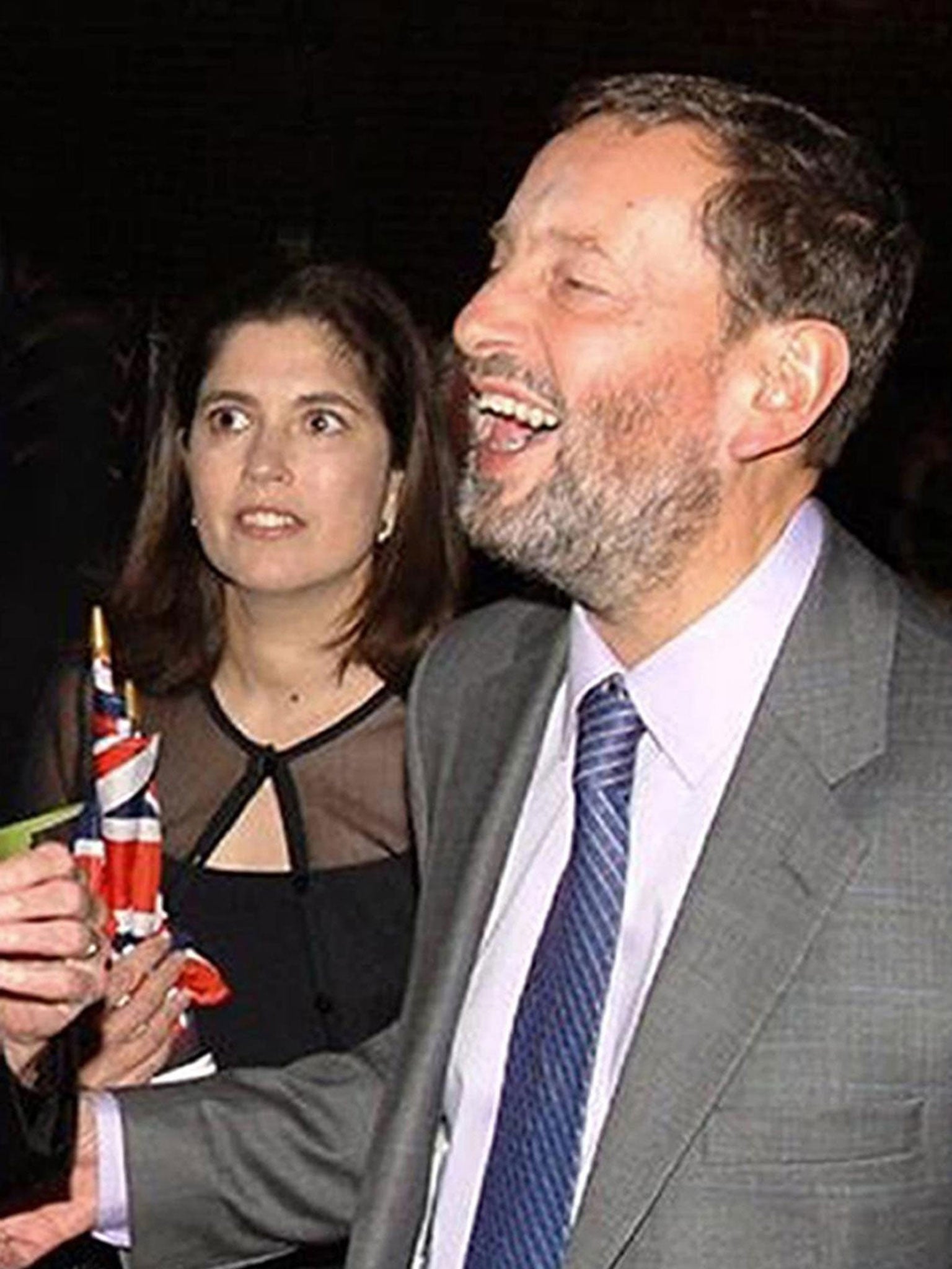 The former Home Secretary David Blunkett with Kimberly Quinn in 2003; the couple were having an affair