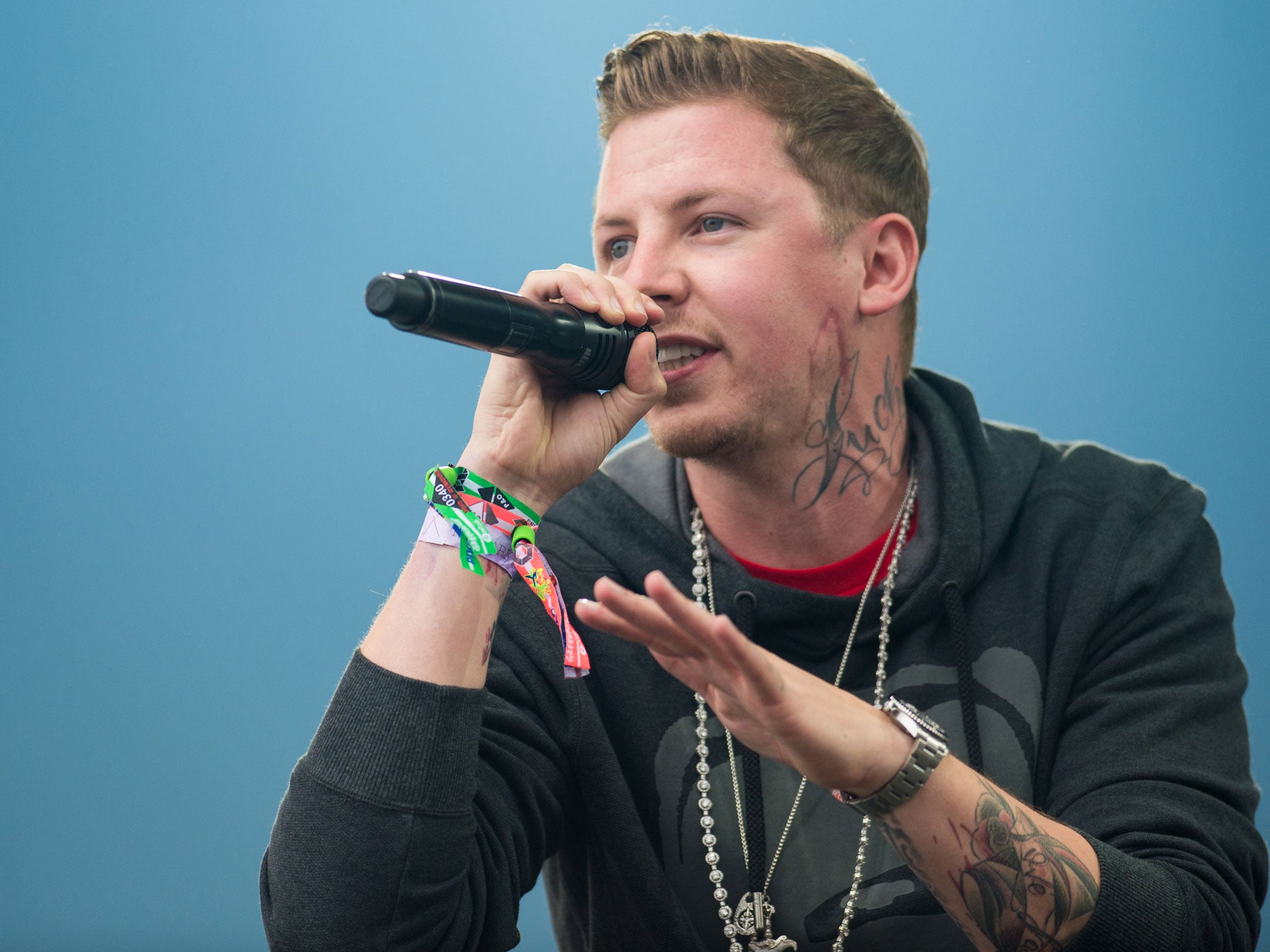 Professor Green, seen here performing at Glastonbury Festival