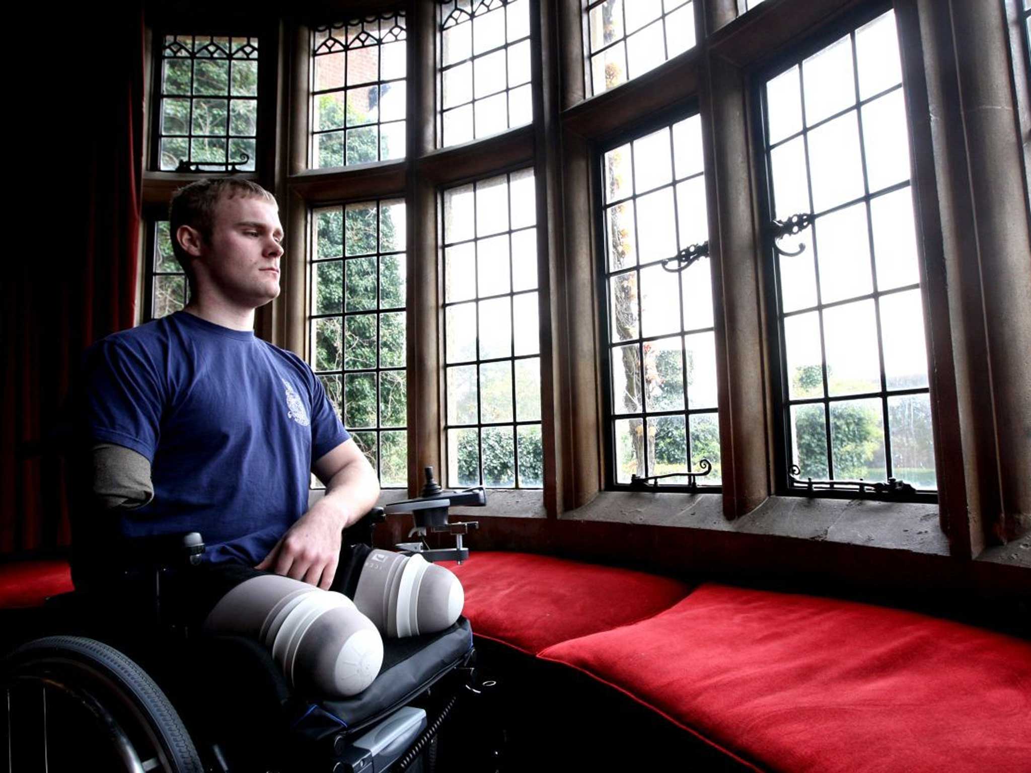 Marine Mark Ormrod, 30, Royal Marines. Wounded when he stood on an IED during a patrol in Afghanistan