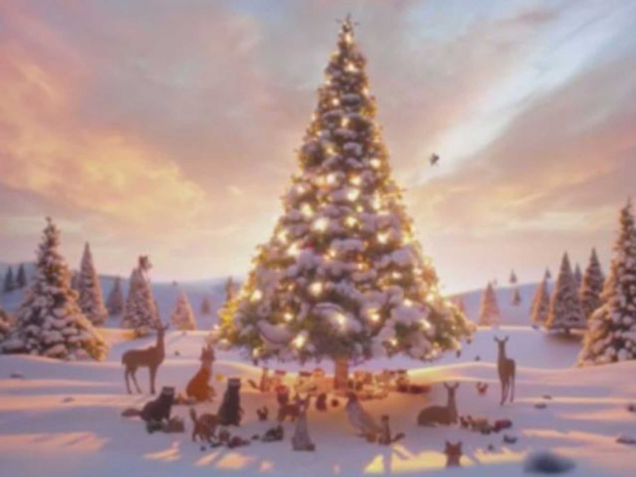 No pound signs: The John Lewis television ad is cuddly, cosy and ruthlessly efficient