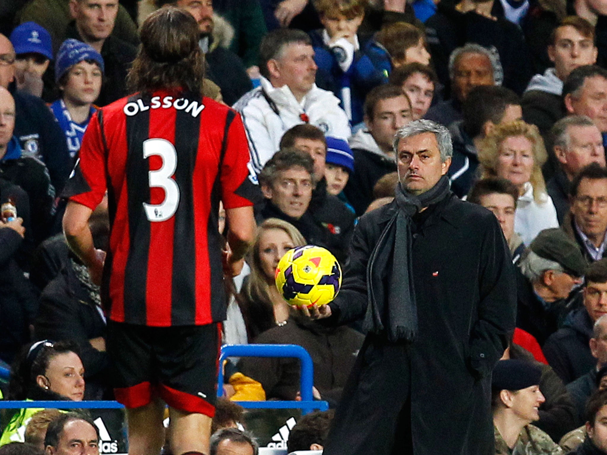 Jose Mourinho reportedly called West Brom defender Jonas Olsson a "Mickey Mouse player" after Chelsea's 2-2 draw