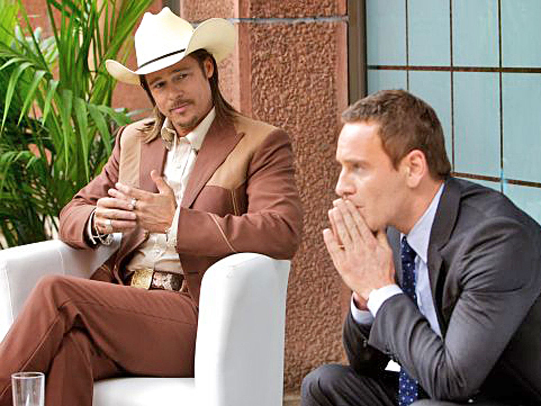 Brad Pitt and Michael Fassbender in 'The Counsellor'