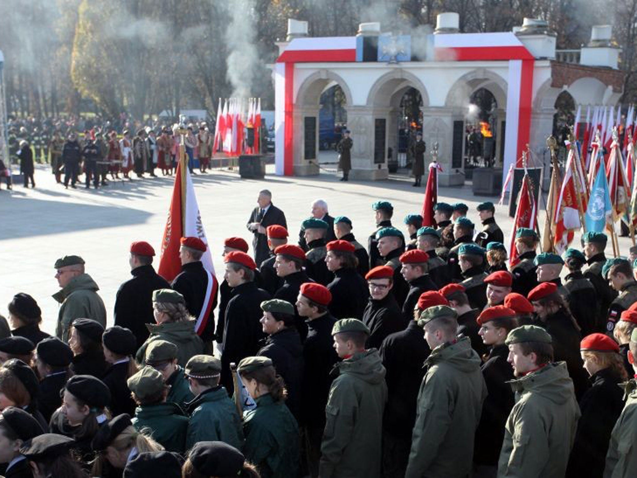 The day started with a ceremony at the tomb of the Unknown Soldier