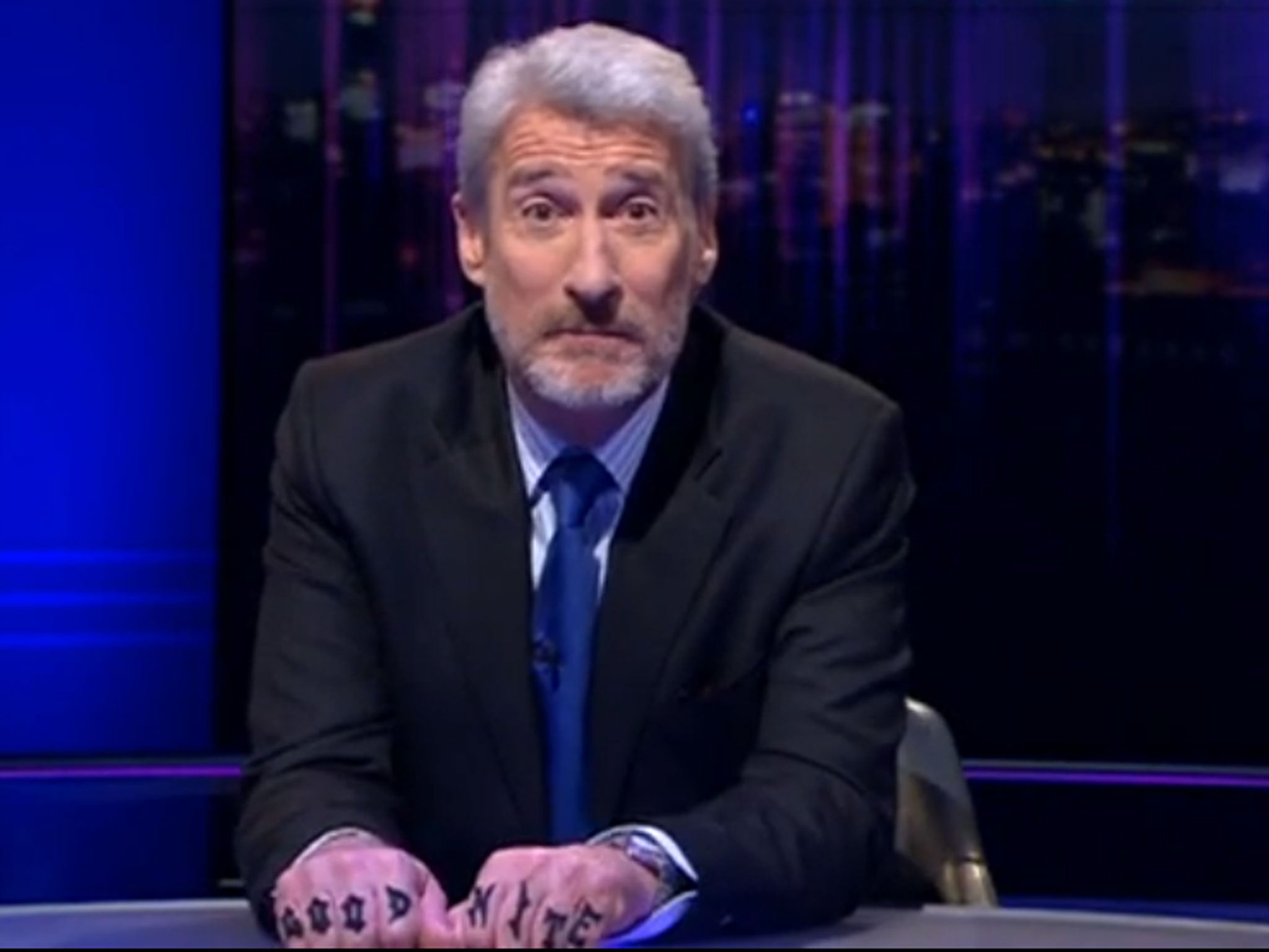 Jeremy Paxman's David Dimbleby tattoo tribute