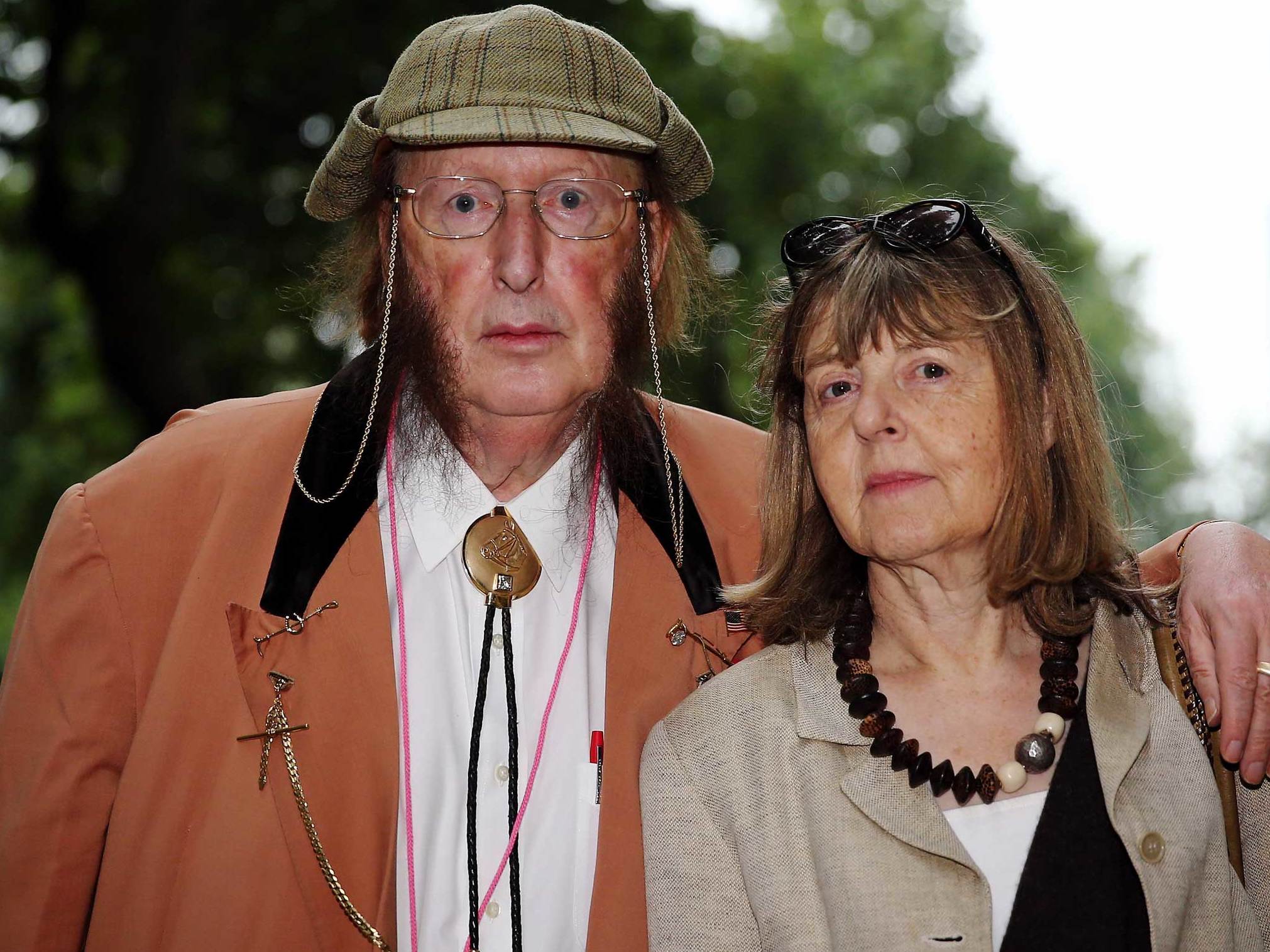 Racing pundit John McCririck and his wife Jenny