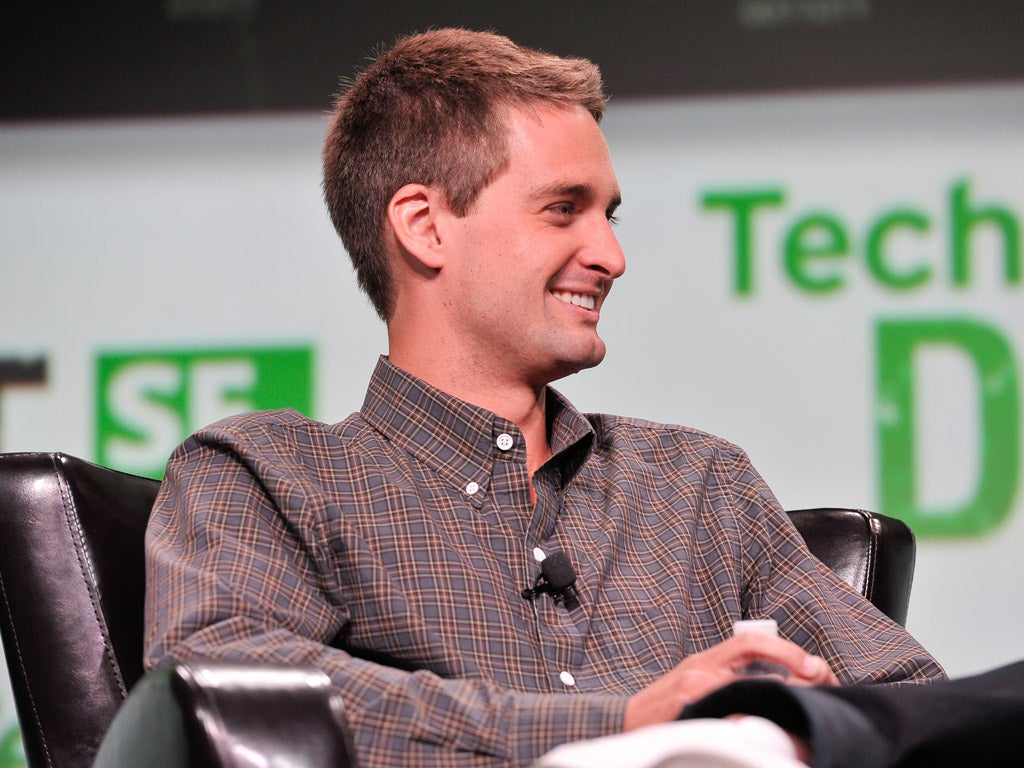 Evan Spiegel of Snapchat attends TechCruch Disrupt SF 2013 at San Francisco Design Center on September 9, 2013.