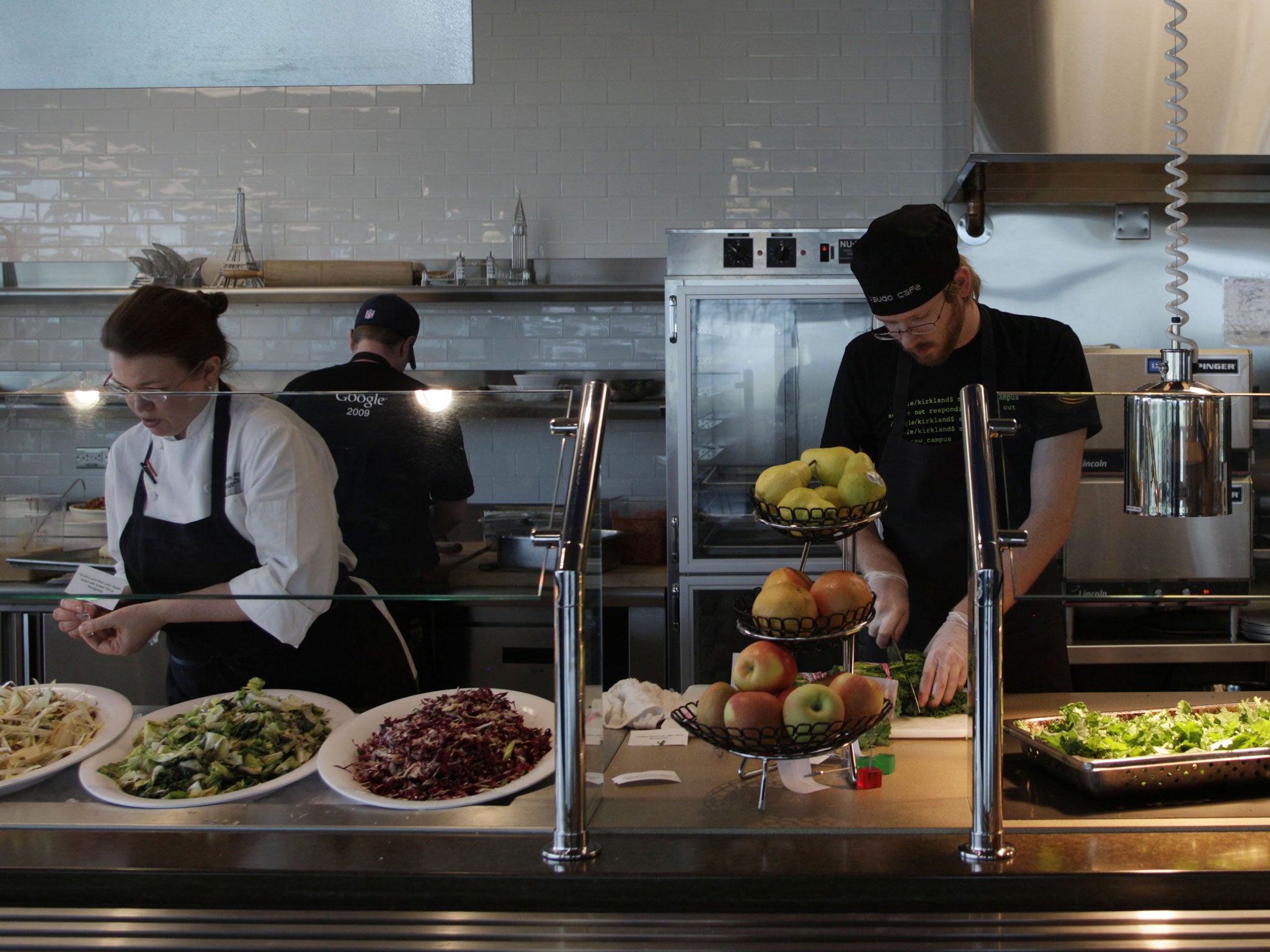 Free lunch: one of Google's staff restaurants