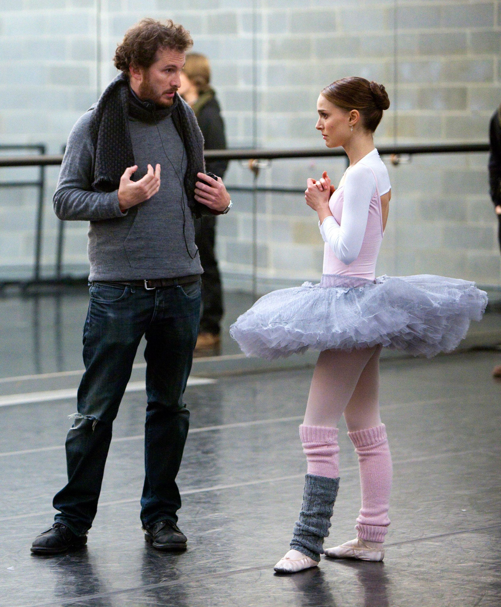 Our darker selves: Director Darren Aronofsky and Natalie Portman on the set of 'Black Swan'