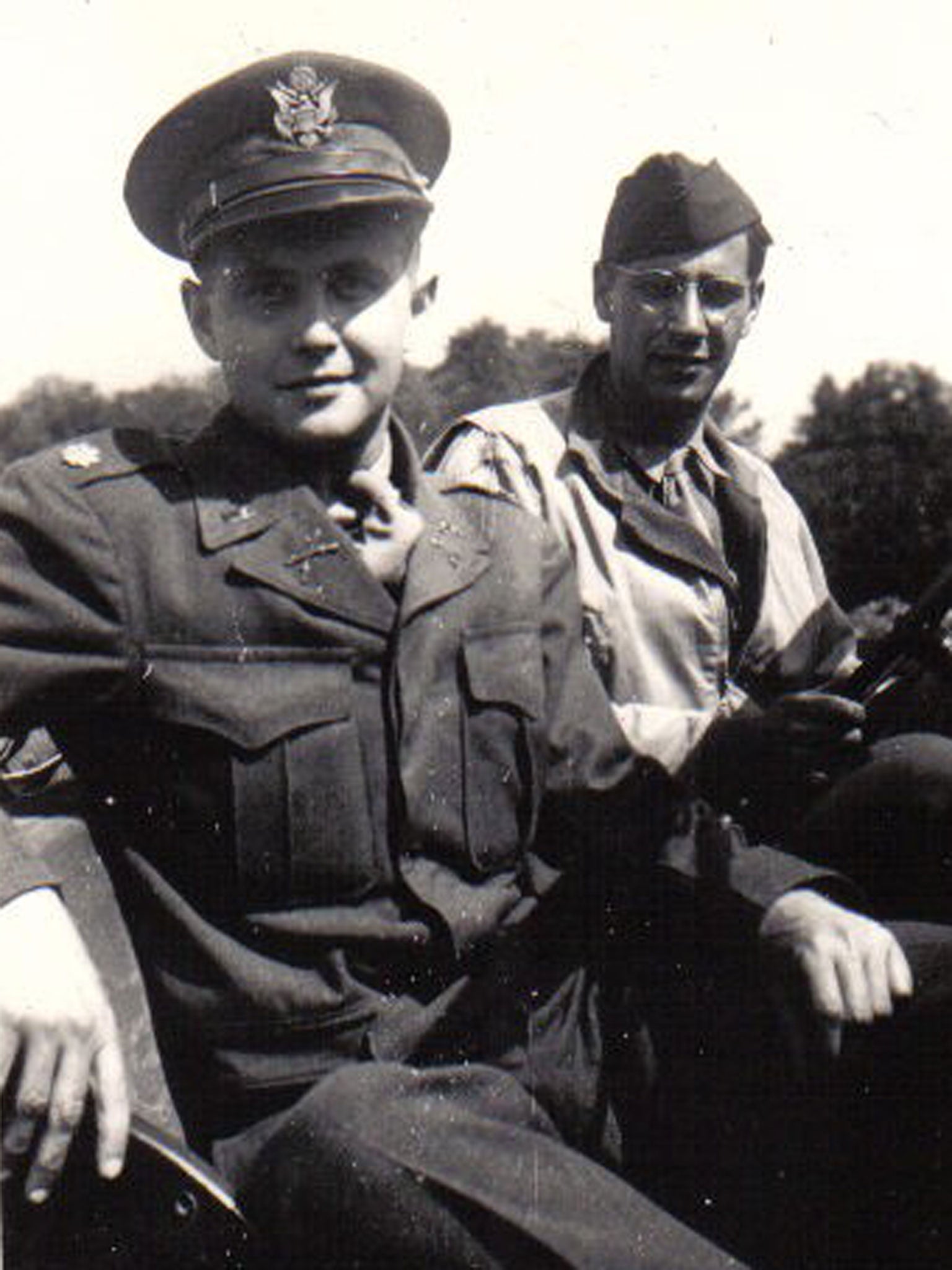 Browning, left, in Munich in 1945; he was stunned that a perpetrator of war crimes could be used by the Allies