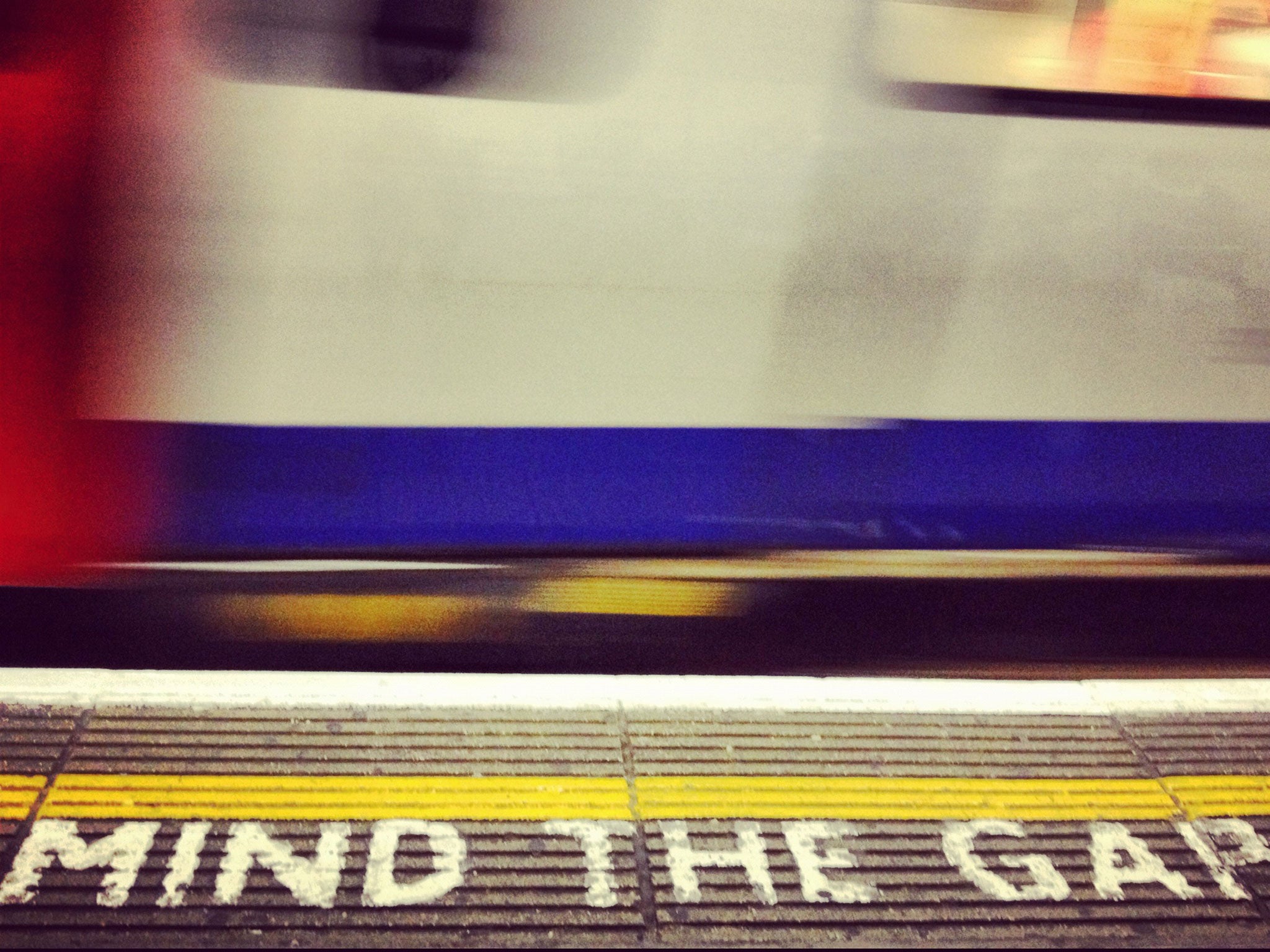 The well-known warning message on the London underground