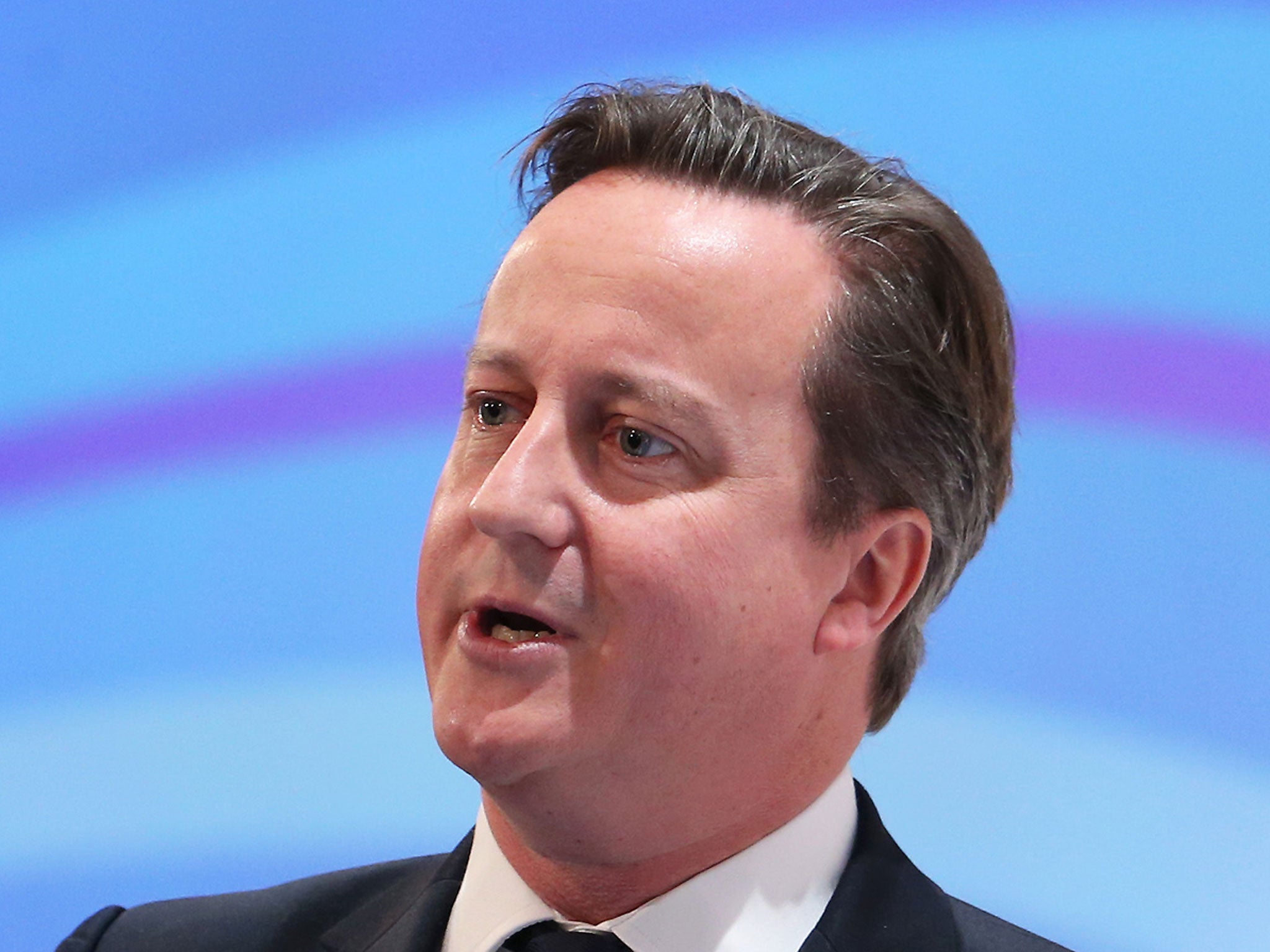 Prime Minister David Cameron speaks at The Confederation of British Industry (CBI) annual conference on November 4, 2013 in London