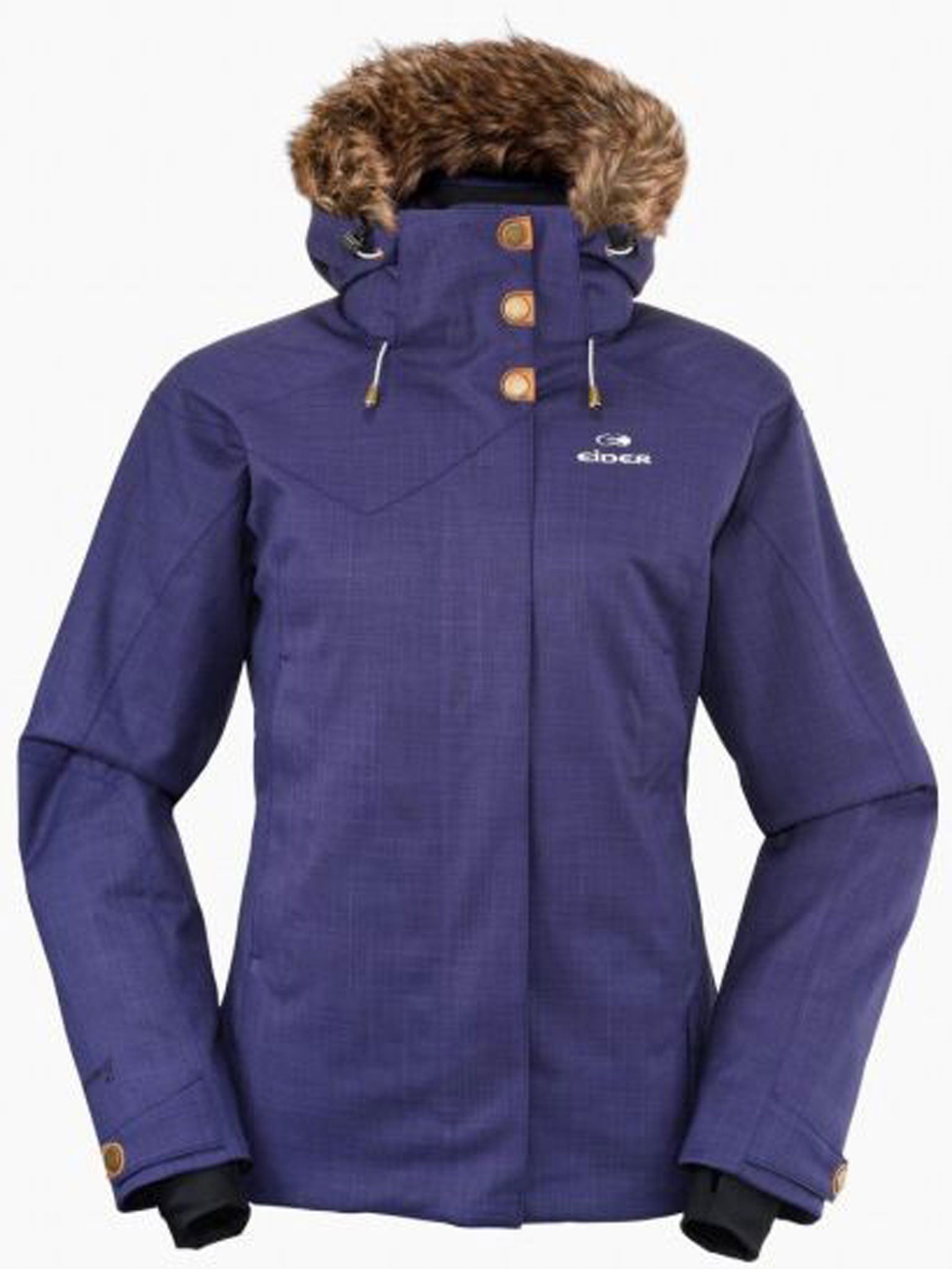 Eider Manhattan
£250
eider.com
Eider’s new Cross-Over range of skiwear is designed for people who want to pack light, technical clothing that can be kept on for après ski. The Manhattan jacket is understatedly stylish but still has all the features you need on the slopes including underarm vents, waterproof membrane and lightweight insulation. And a removable hood and snow skirt for maximum versatility.